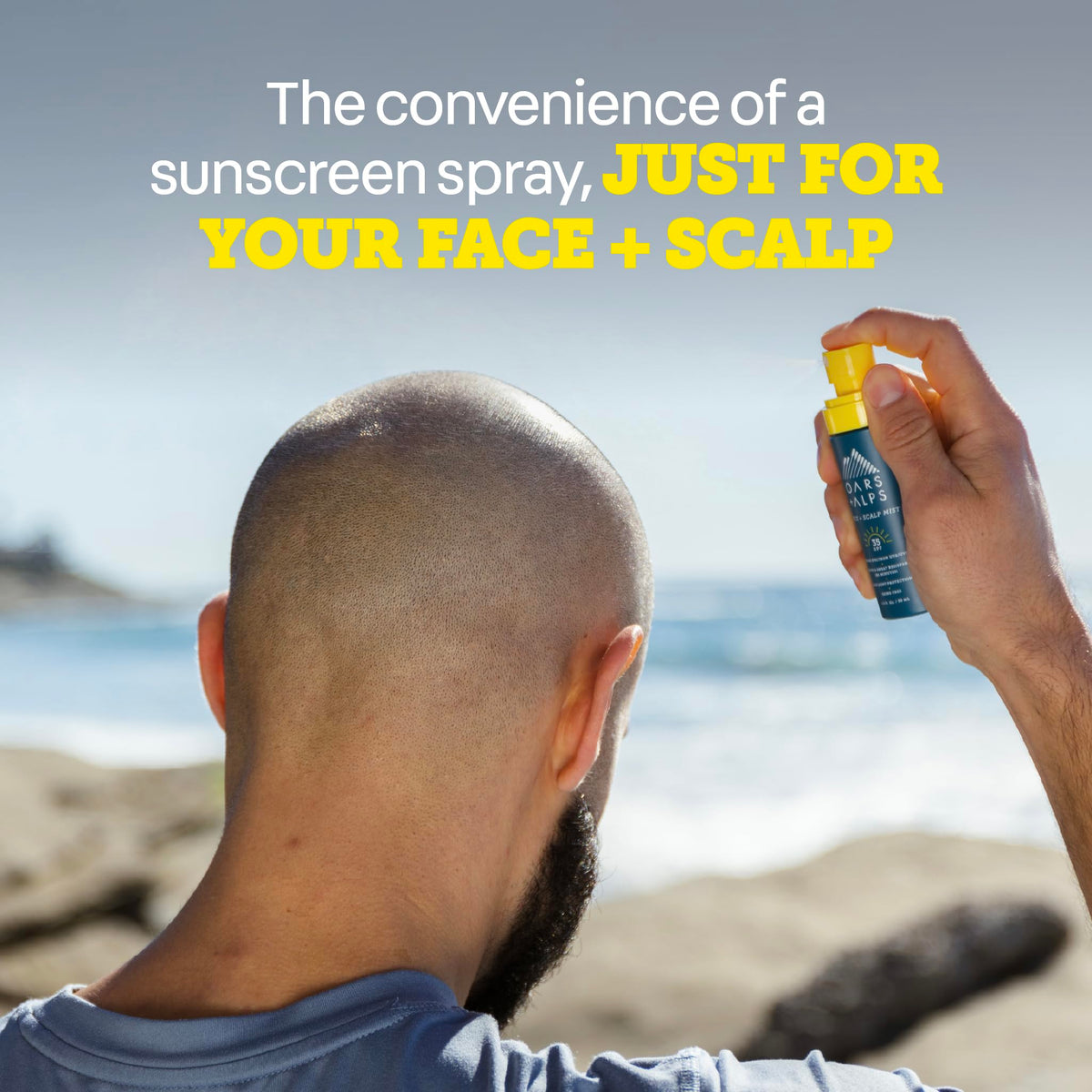 Lavender Oars + Alps SPF 35 Sunscreen Mist for Face + Scalp, 1pk, 1.5 Oz