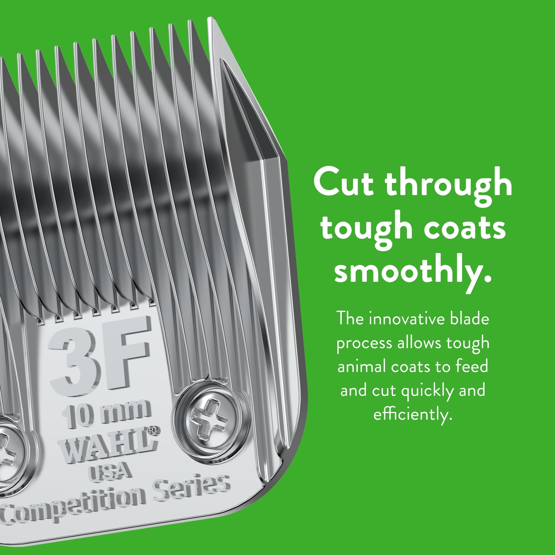 Forest Green Wahl Professional Animal 3F Full Extra Coarse Competition Series Detachable Blade with 25/64-Inch Cut Length (2376-100)