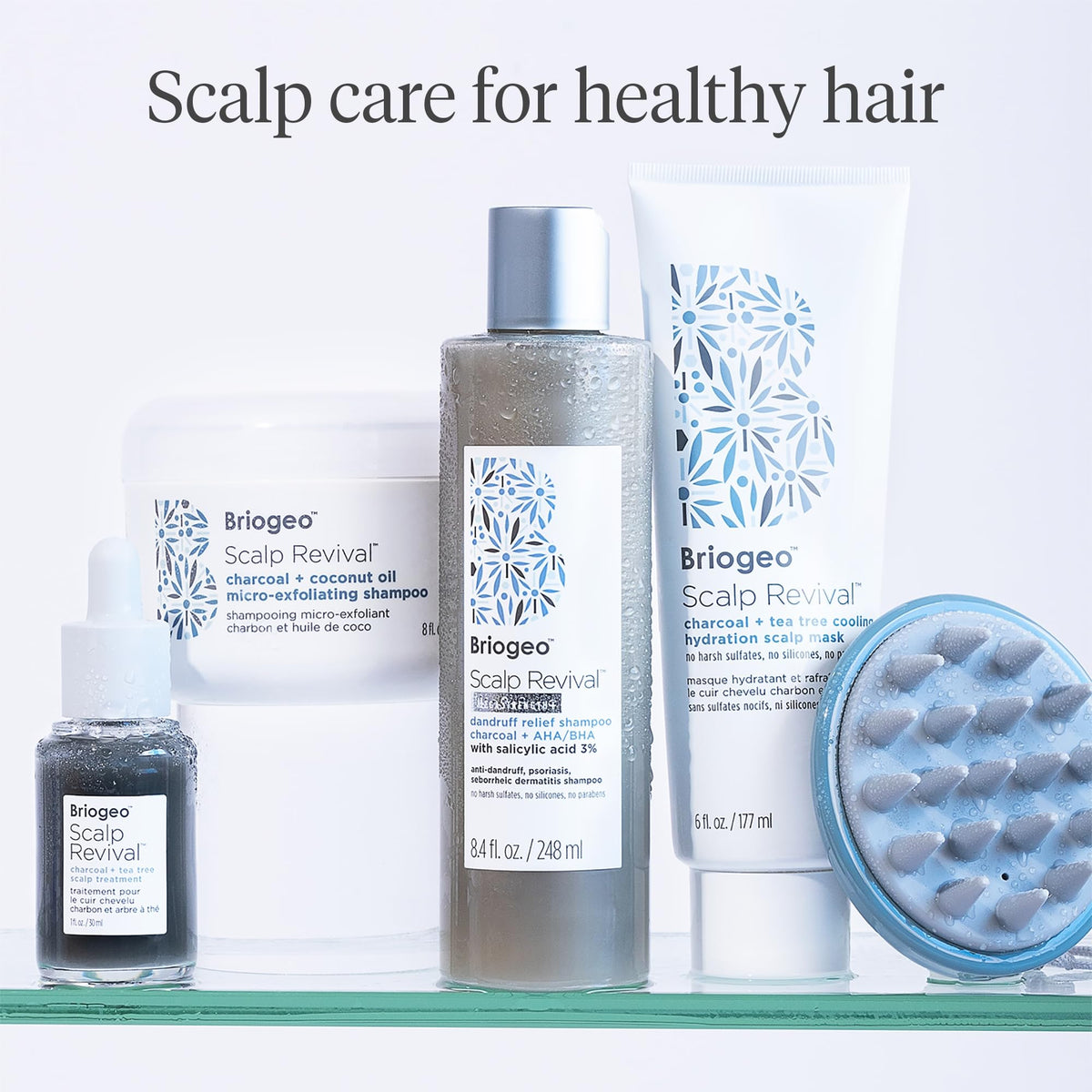 Lavender Briogeo Scalp Revival Charcoal + Tea Tree Scalp Treatment | Leave-In Serum