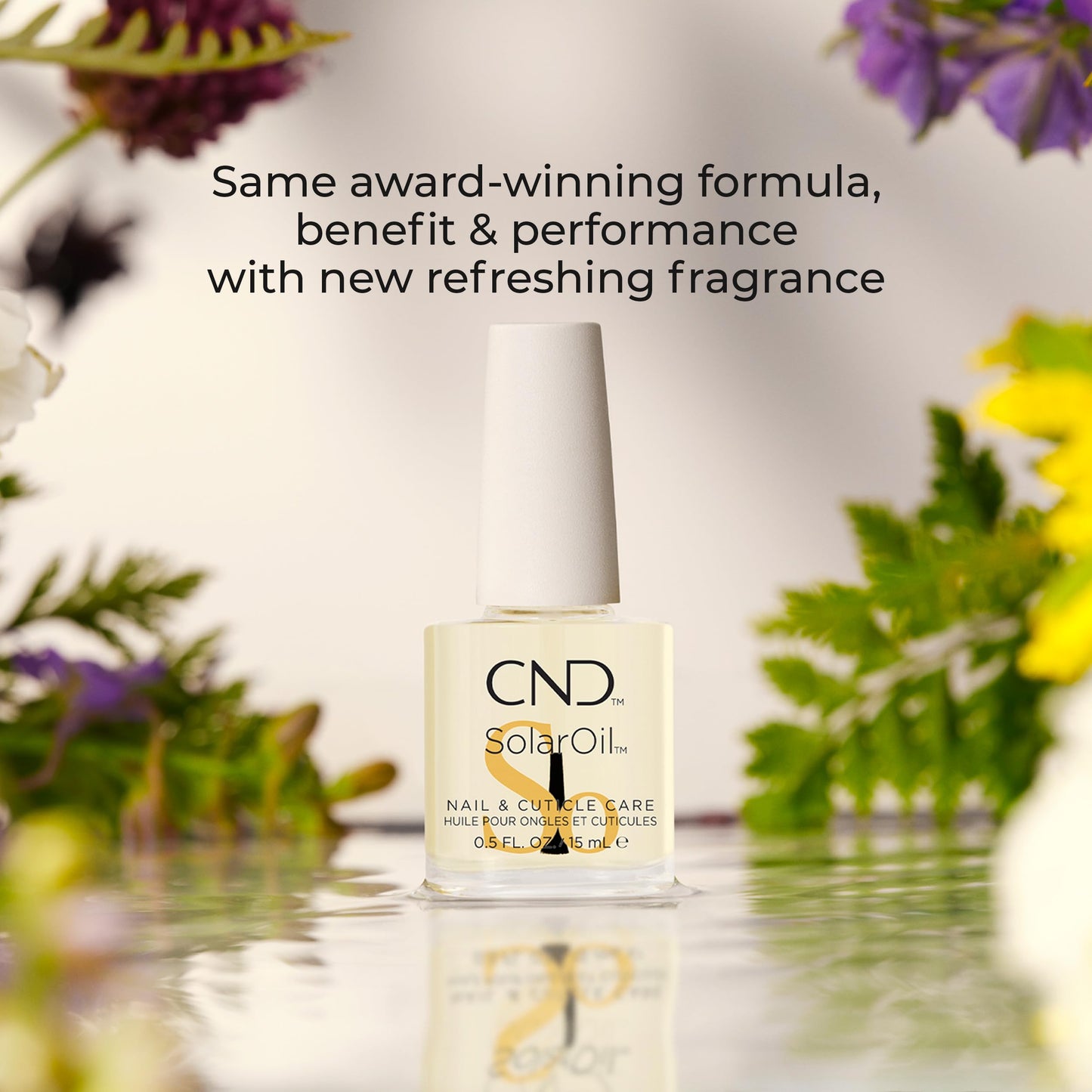 Antique White CND SolarOil Cuticle Oil, Natural Blend Of Jojoba, Vitamin E, Rice Bran and Sweet Almond Oils, Moisturizes and Conditions Skin, 0.25 fl oz