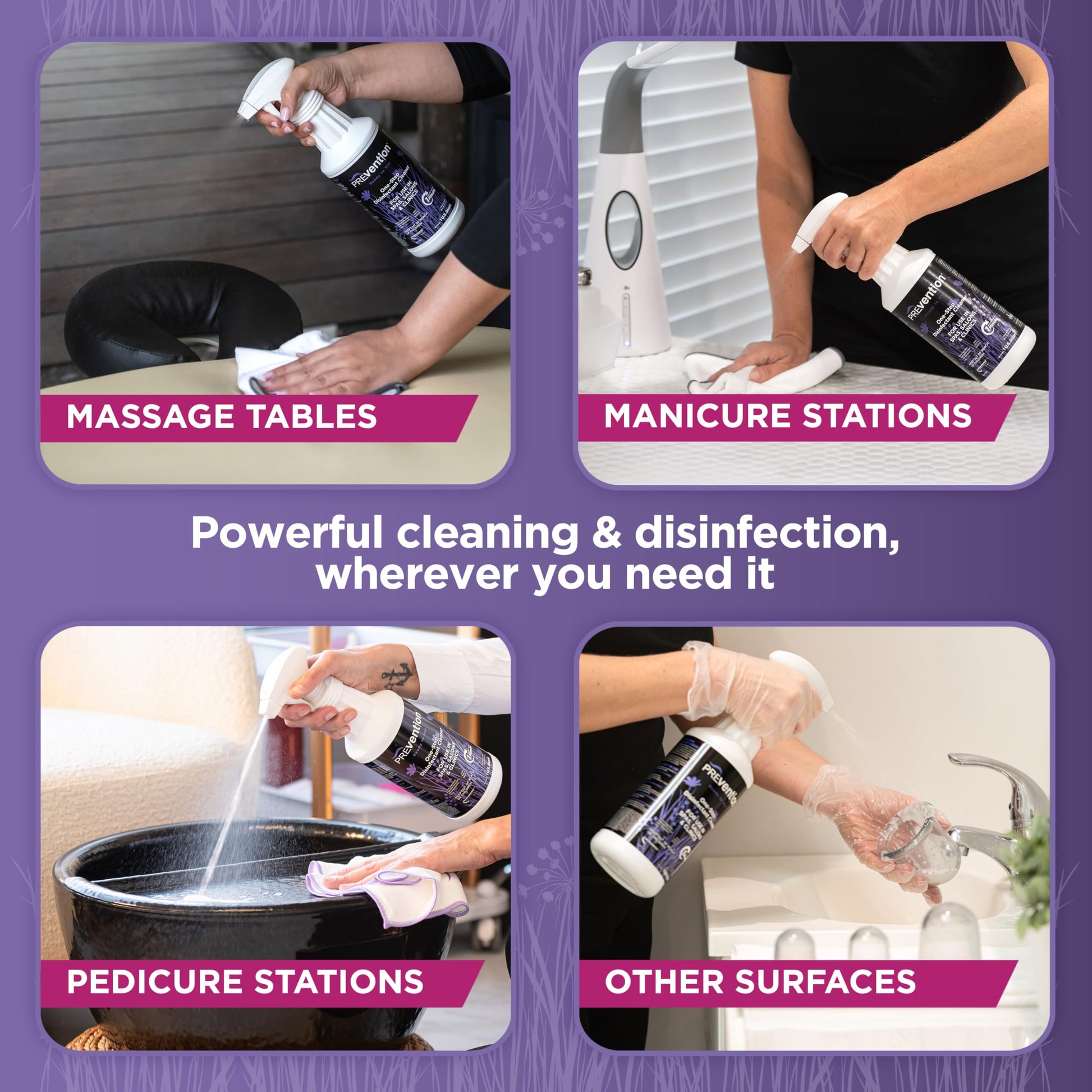 Slate Gray Prevention Ready-To-Use Disinfectant Cleaner – Surface Disinfecting & Cleaning Solution for Salons, Spas, Clinics – Hospital Grade, Gallon Refill – 1 Gallon (1 Pack)