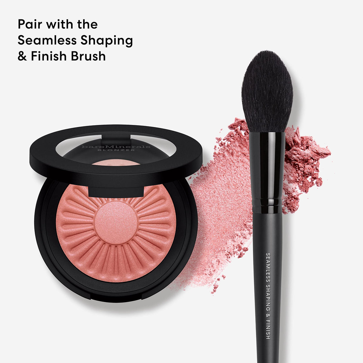White Smoke bareMinerals Gen Nude Blonzer, Kiss Of Copper, 0.13 oz