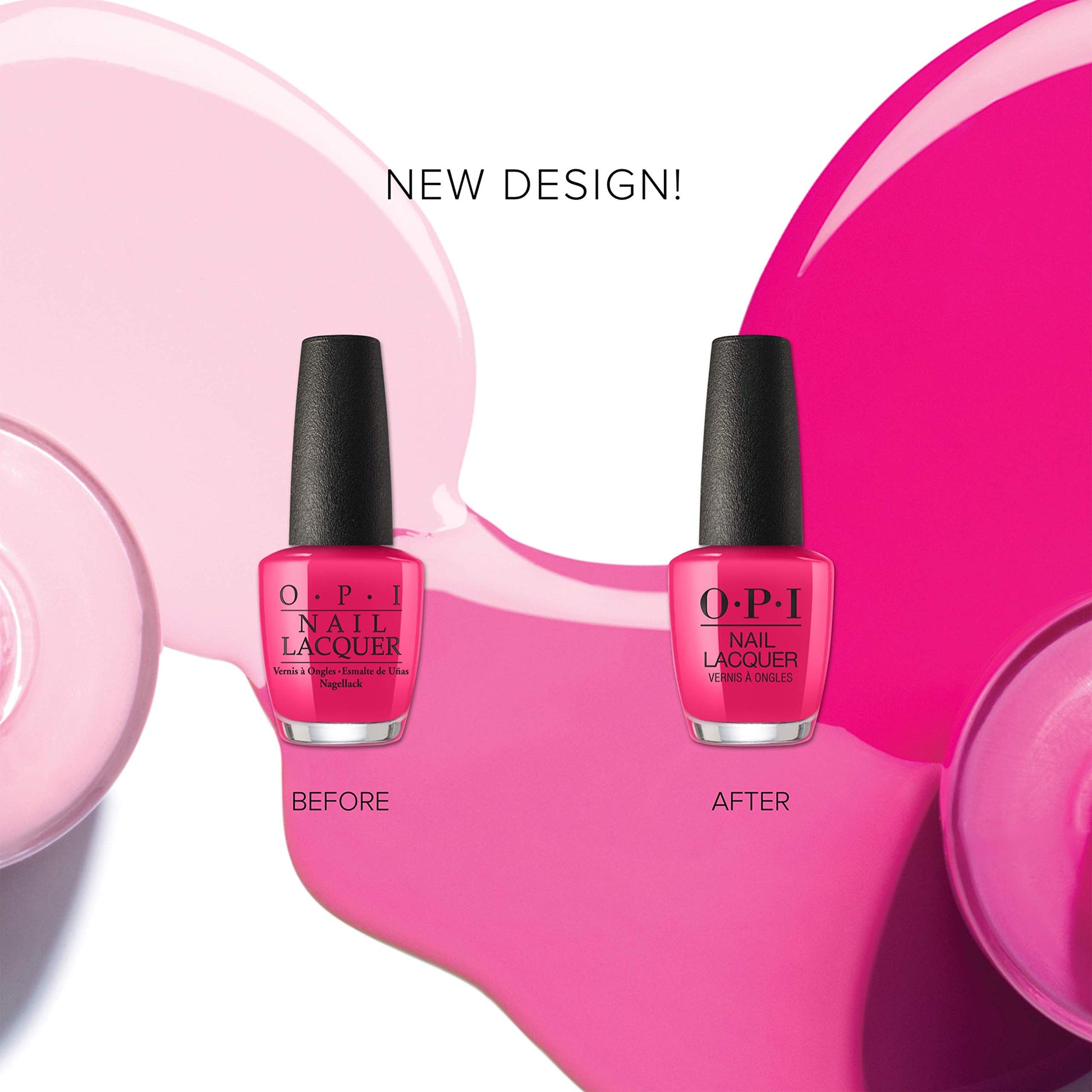 White Smoke OPI Nail Polish, Nail Lacquer, Cozu Melted In The Sun, Pink Nail Polish, 0.5 Fl Oz