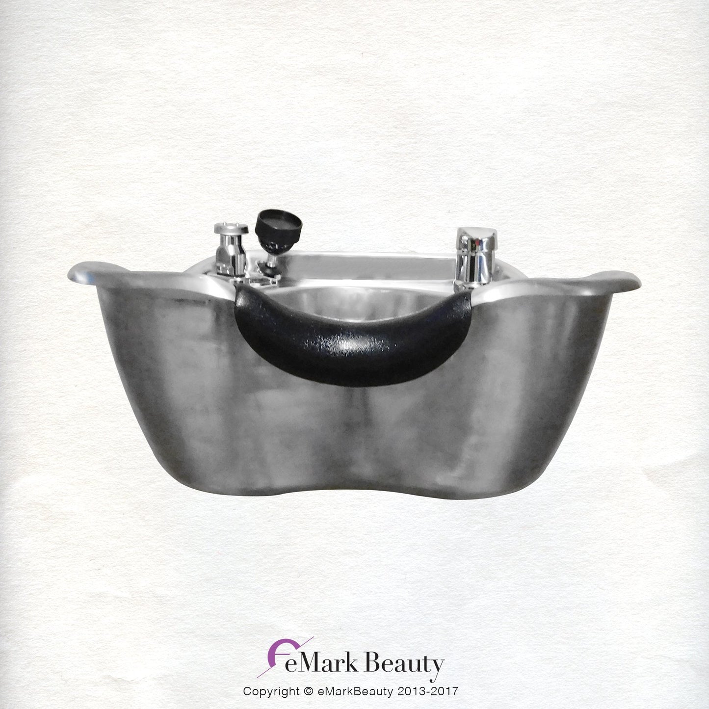 White Smoke Round Stainless Steel Brushed Shampoo Bowl Beauty Salon Sink TLC-1367