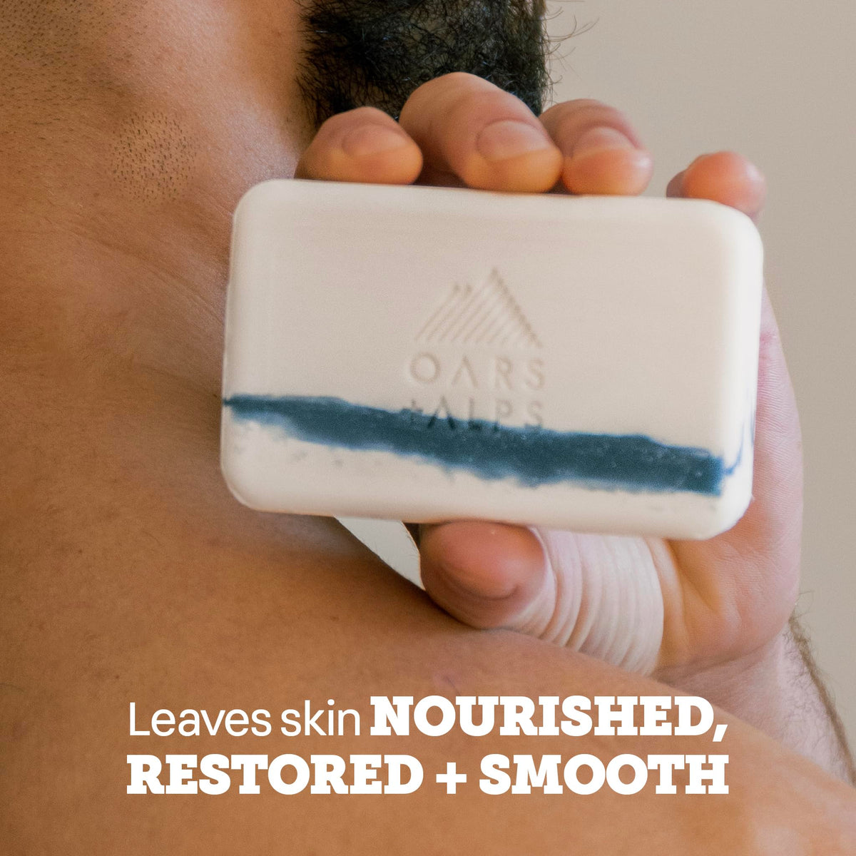 Sienna Oars + Alps Exfoliating & Moisturizing Mens Bar Soap, Shea Butter, 1pk