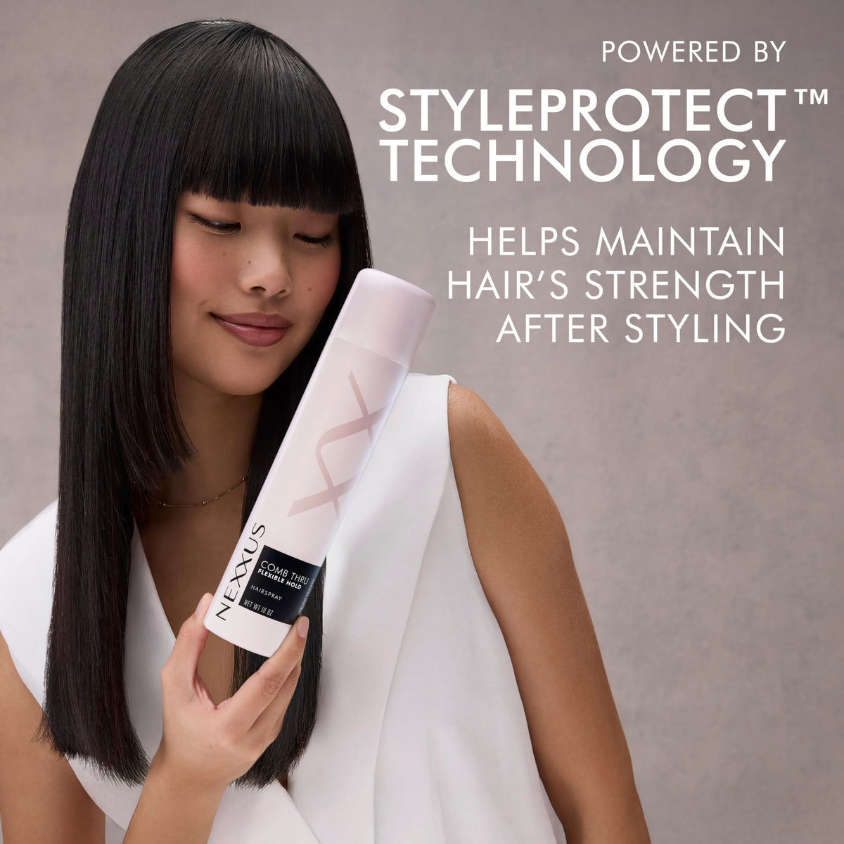 Light Slate Gray Nexxus Styling Hairspray Comb Thru Flexible Hold, 10 oz
