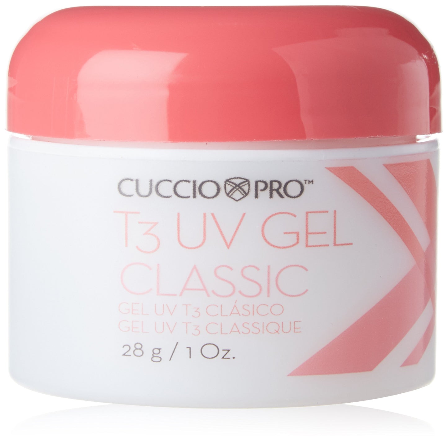 Lavender Cuccio Pro T3 UV Gel Classic - Easy Application - Strength And Durability - High Shine And Odor Free - Maintains Natural Nail Thickness - Optimal For Short Nail Beds - Clear - 1 Oz Nail Gel