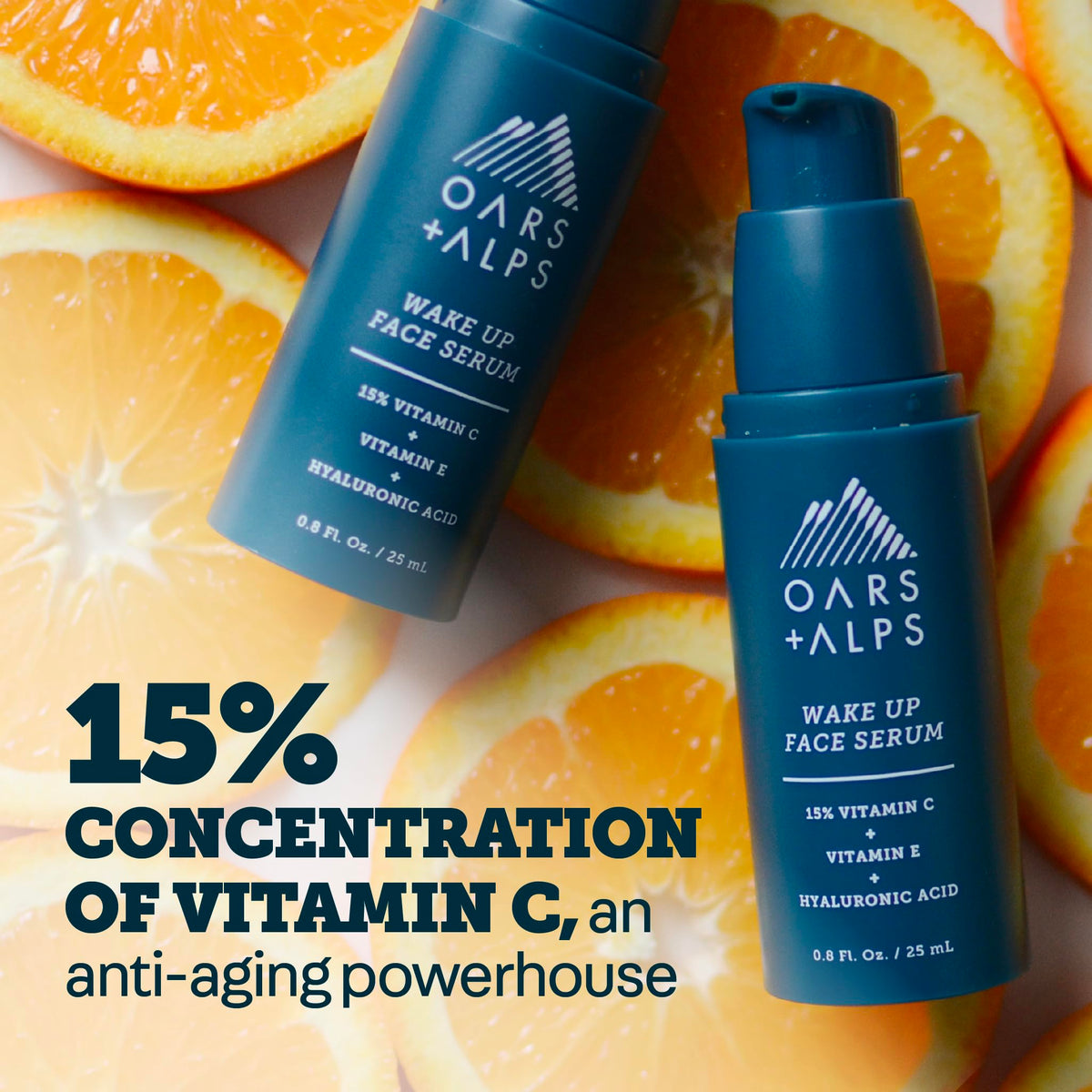Bisque Oars + Alps Anti Aging Face Serum with Vitamin C, 1pk, 0.8 Fl Oz