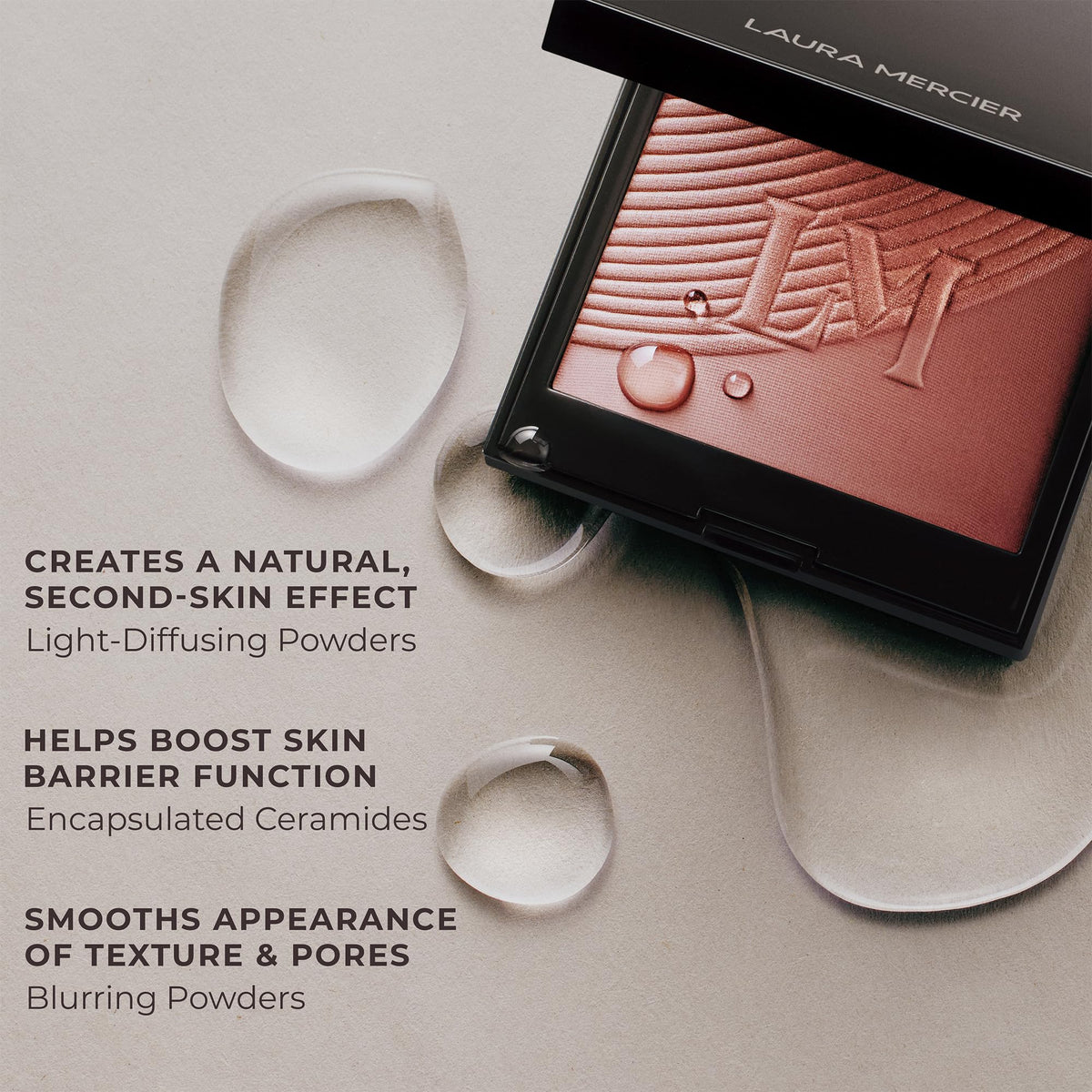 Gray Laura Mercier Blush Color Infusion Powder Duo, Apricot, 0.2 oz