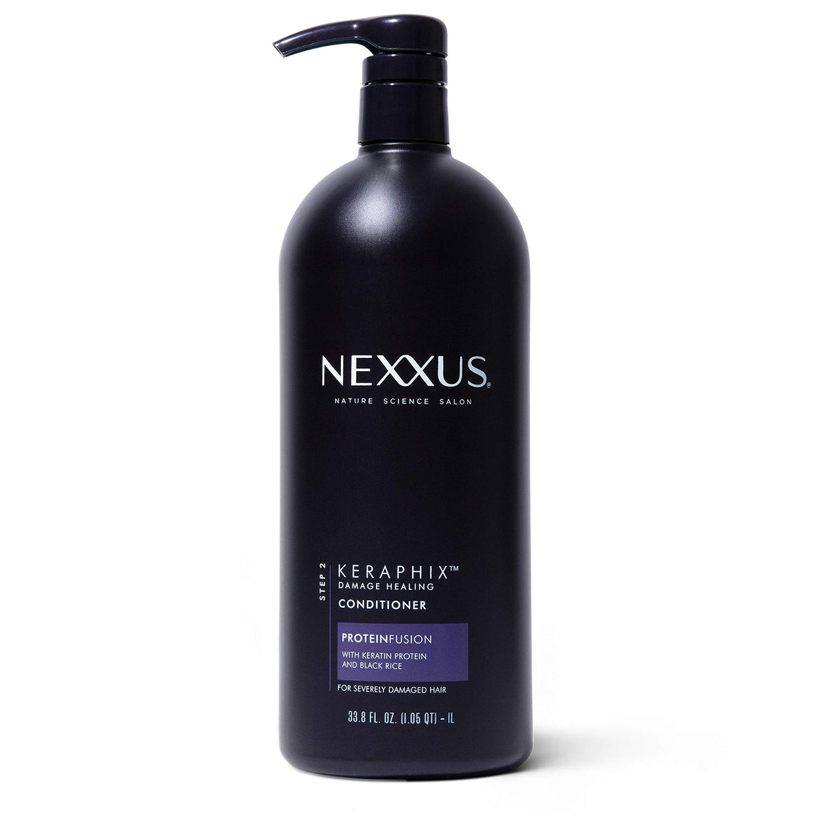 White Smoke Nexxus Conditioner for Damaged Hair Keraphix with ProteinFusion Silicone-Free Conditioner with Keratin Protein and Black Rice 33.8 oz