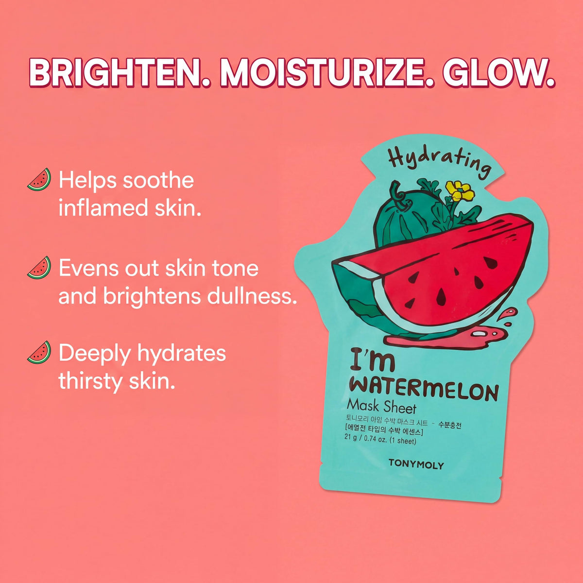 Salmon TONYMOLY Bright & Juicy 12-Pack Masks - Vitamin C, Antioxidant Formula