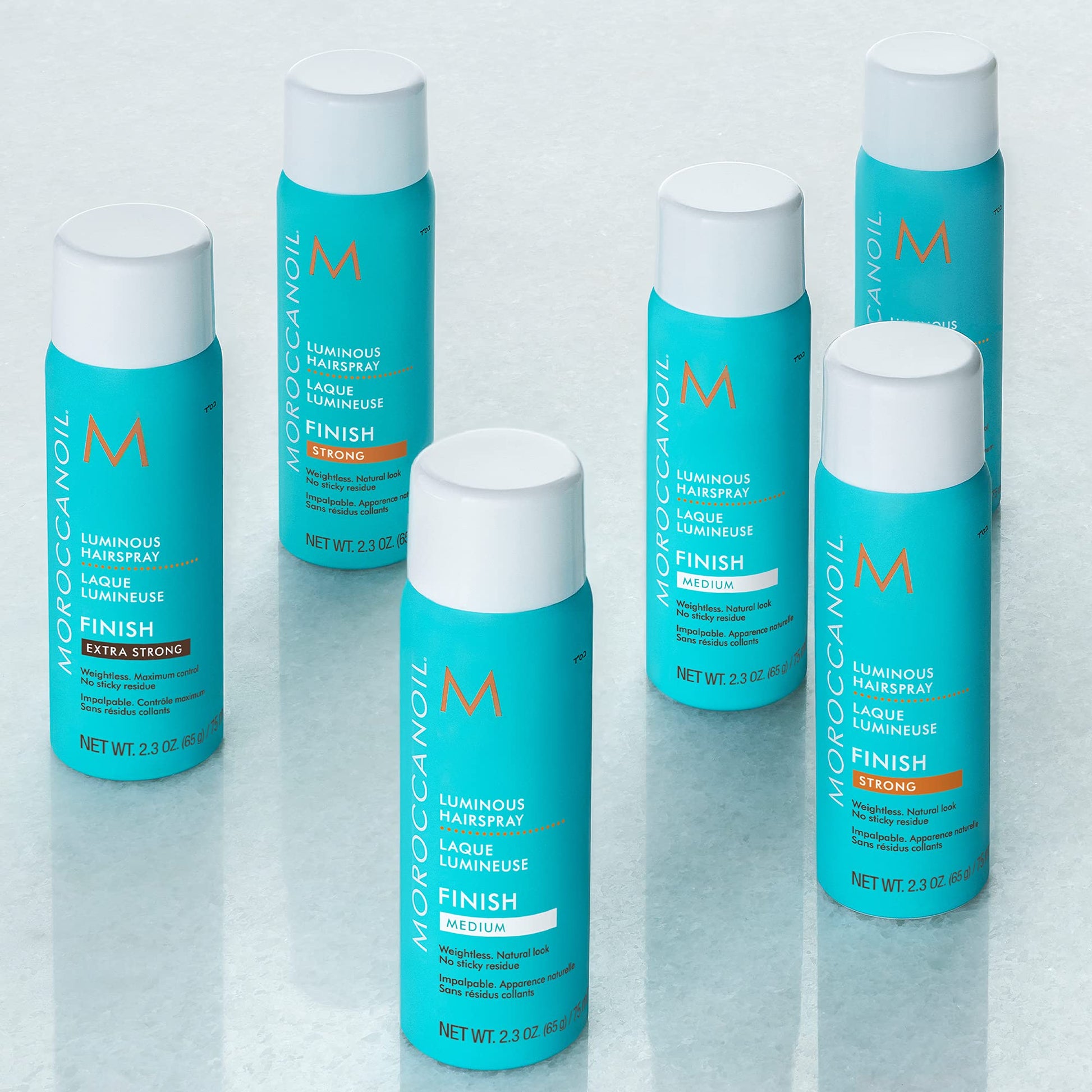 Lavender Moroccanoil Luminous Hairspray Medium, Travel Size, 2.3 Fl Oz
