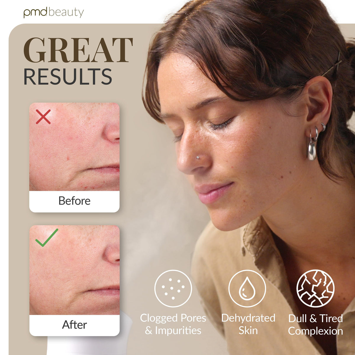 Gray PMD Beauty SilkSteam Pro Facial Steamers Home Facial Spa - Rapid Start-Up Face Steamer for Facial - Adjustable Nozzle with Oil Filters