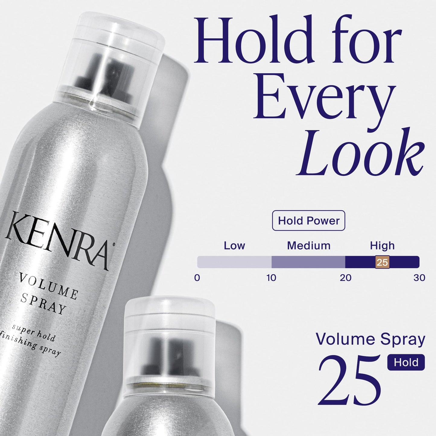Lavender Kenra Professional Volume Spray 25 80% | Super Hold Finishing & Styling Hairspray | Flake-free & Fast-drying | Wind & Humidity Resistance | All Hair Types | 10 oz