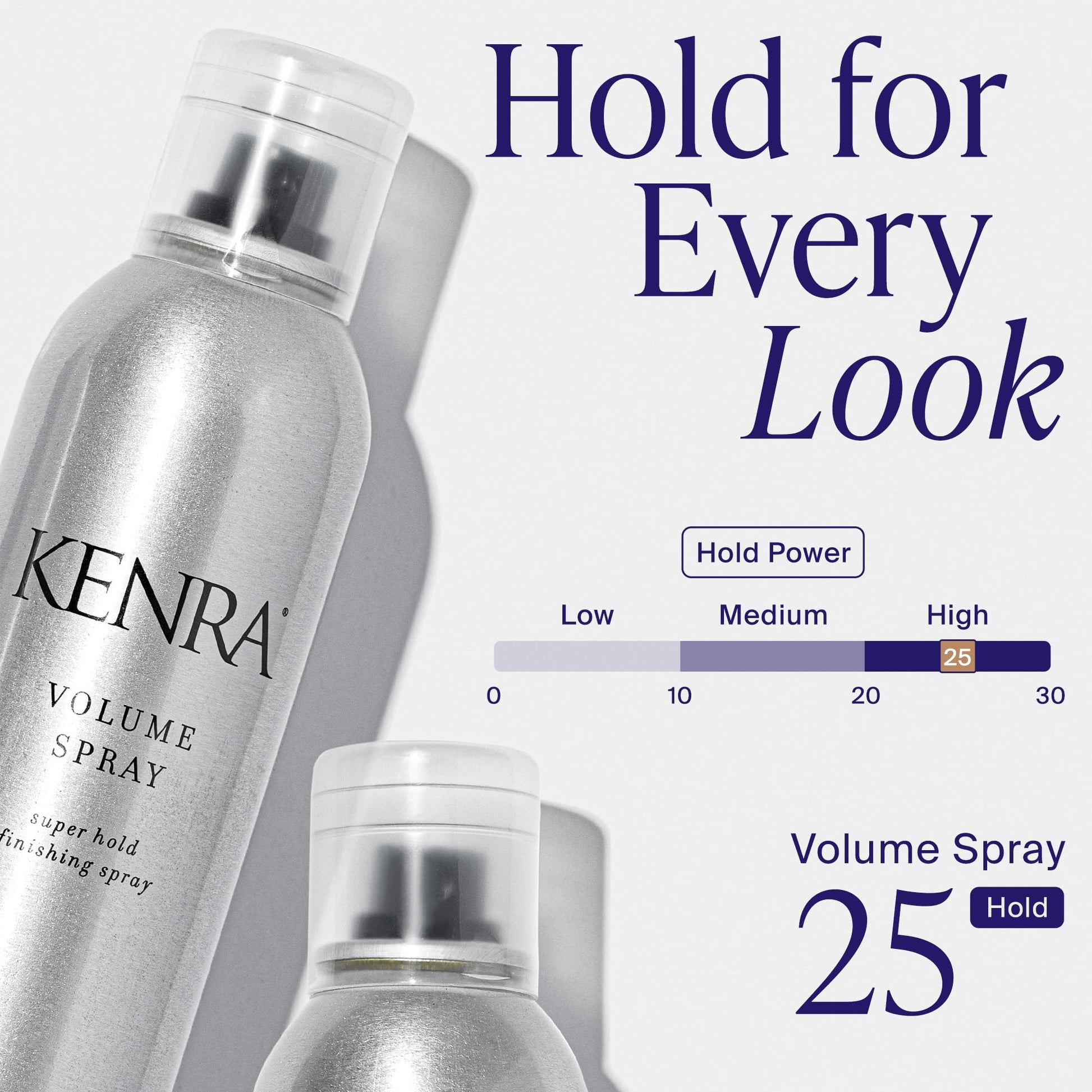 Lavender Kenra Professional Volume Spray 25 80% | Super Hold Finishing & Styling Hairspray | Flake-free & Fast-drying | Wind & Humidity Resistance | All Hair Types | 10 oz