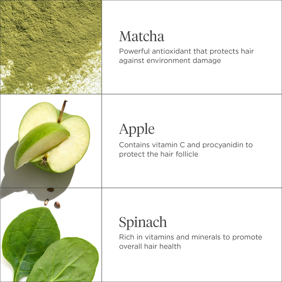 White Smoke Briogeo Superfoods Matcha + Apple Replenishing Shampoo for All Hair Types