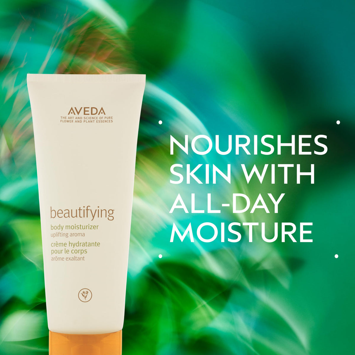 Light Gray Aveda Beautifying Body Lotion | Rich Body Creme with Certified Organic Shea Butter | Uplifting Aroma of Rosemary, Certified Organic Lavender & Bergamot, 6.7 Fl Oz