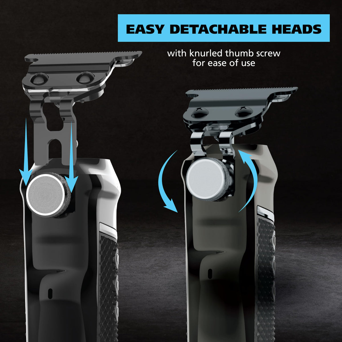 Black Wahl Pro Series High Visibility Cordless USB Skeleton Style Beard Trimmer