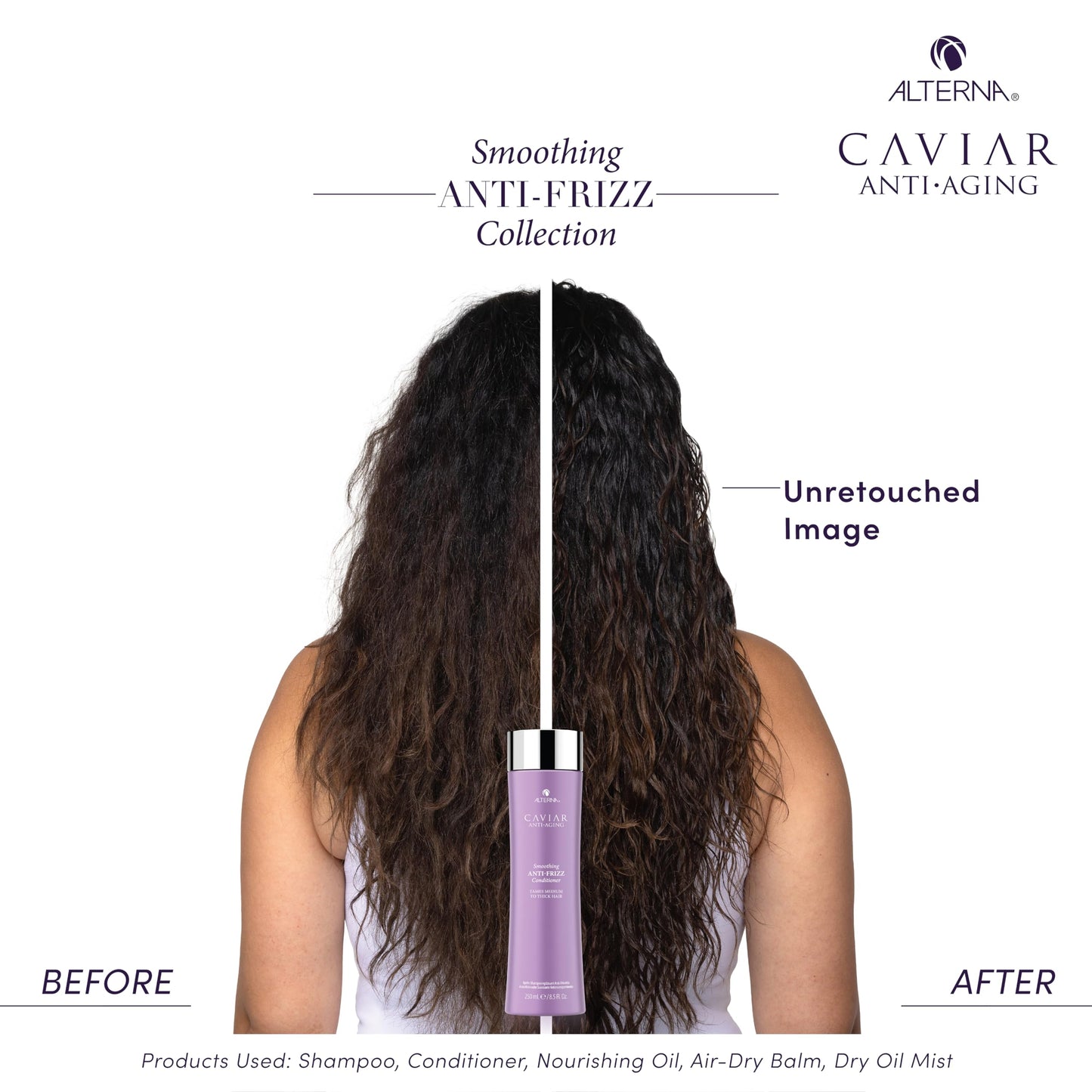 White Smoke Alterna Haircare CAVIAR Anti-Aging Smoothing Anti-Frizz Conditioner 8.5 Fl Oz| For Medium, Thick Hair | Smooths Hair, Tames Frizz | Sulfate Free