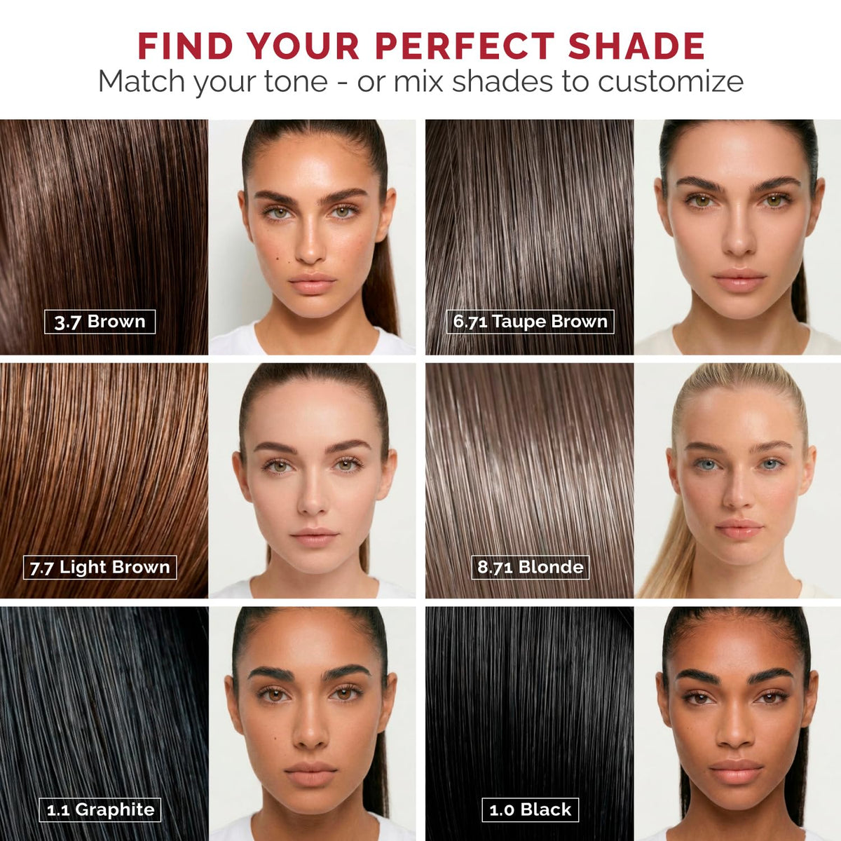 White Smoke RB RENATA BEAUTY Spot Tint Kit - Blonde, Cream Hair Dye with Developer