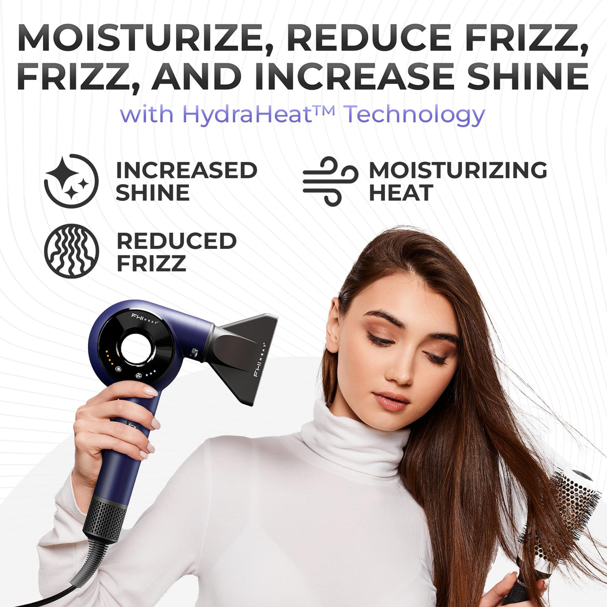 White Smoke FHI Heat VersaSphere Pro Air 6-in-1 Multi Styler Hair Dryer w/Attachments