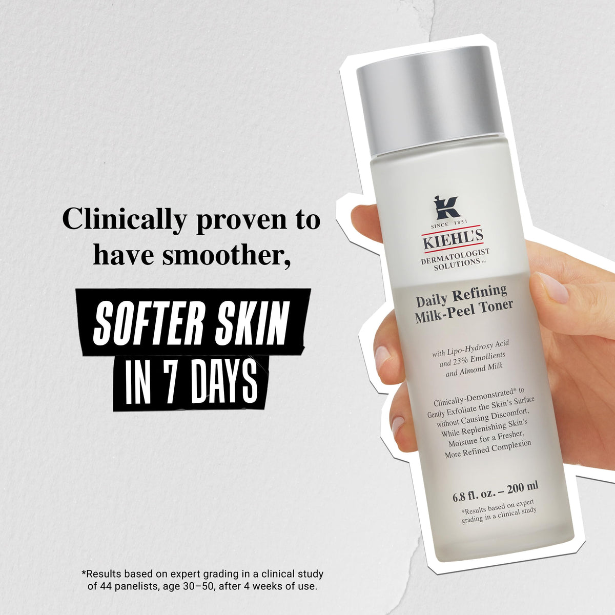Lavender Kiehl's - Refining Milk-Peel Toner - Exfoliating - 6.8 fl oz