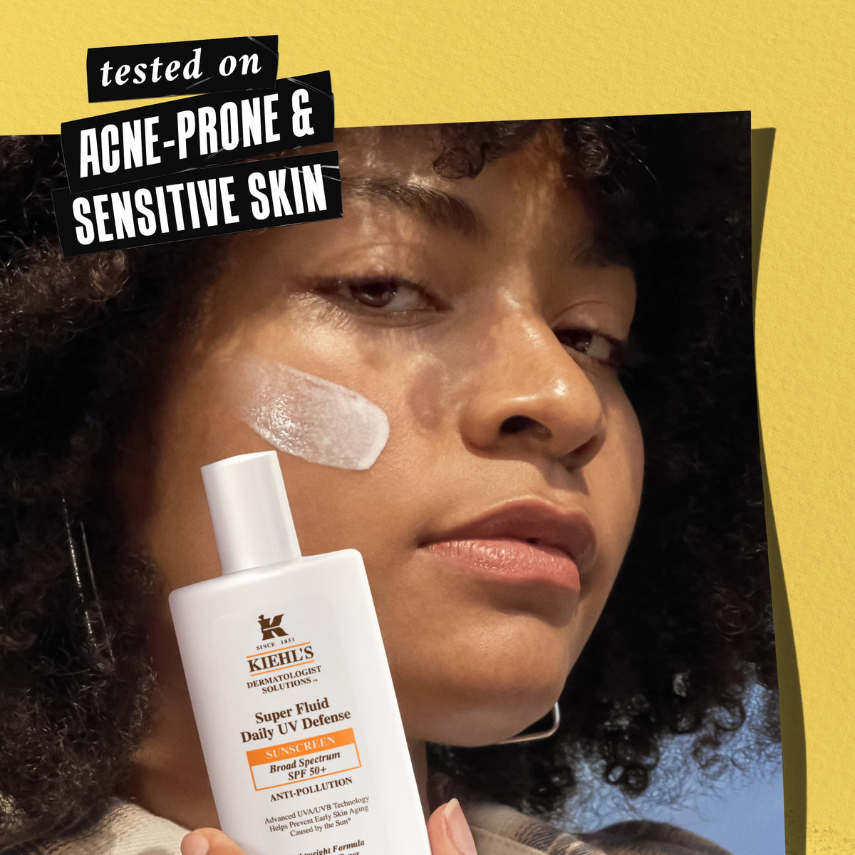 Black Kiehl's - Super Fluid Daily UV Defense Sunscreen SPF 50+ Lightweight Finish