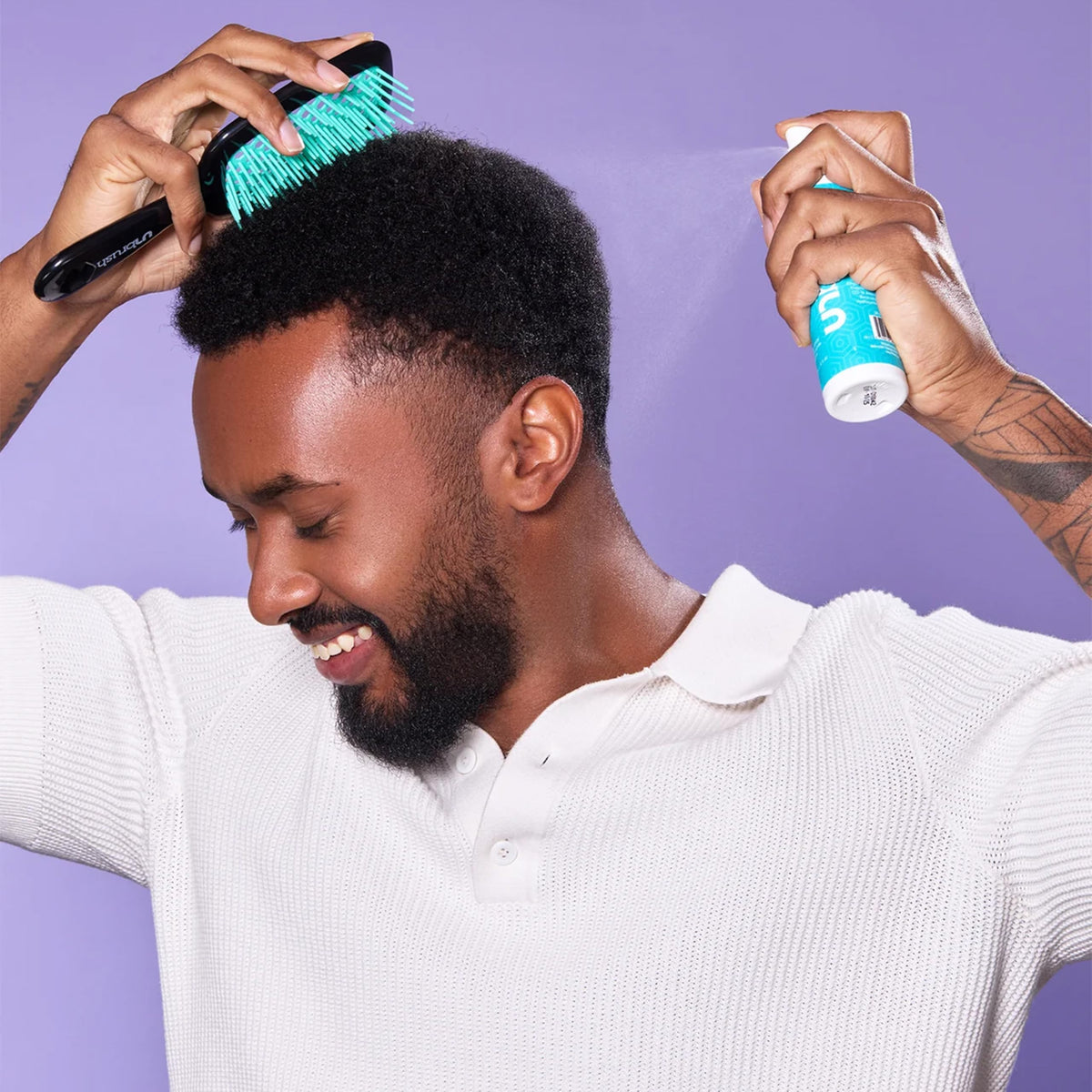 Lavender FHI Heat The Knot UNwinder Detangler Spray - 7-in-1 Hair Care
