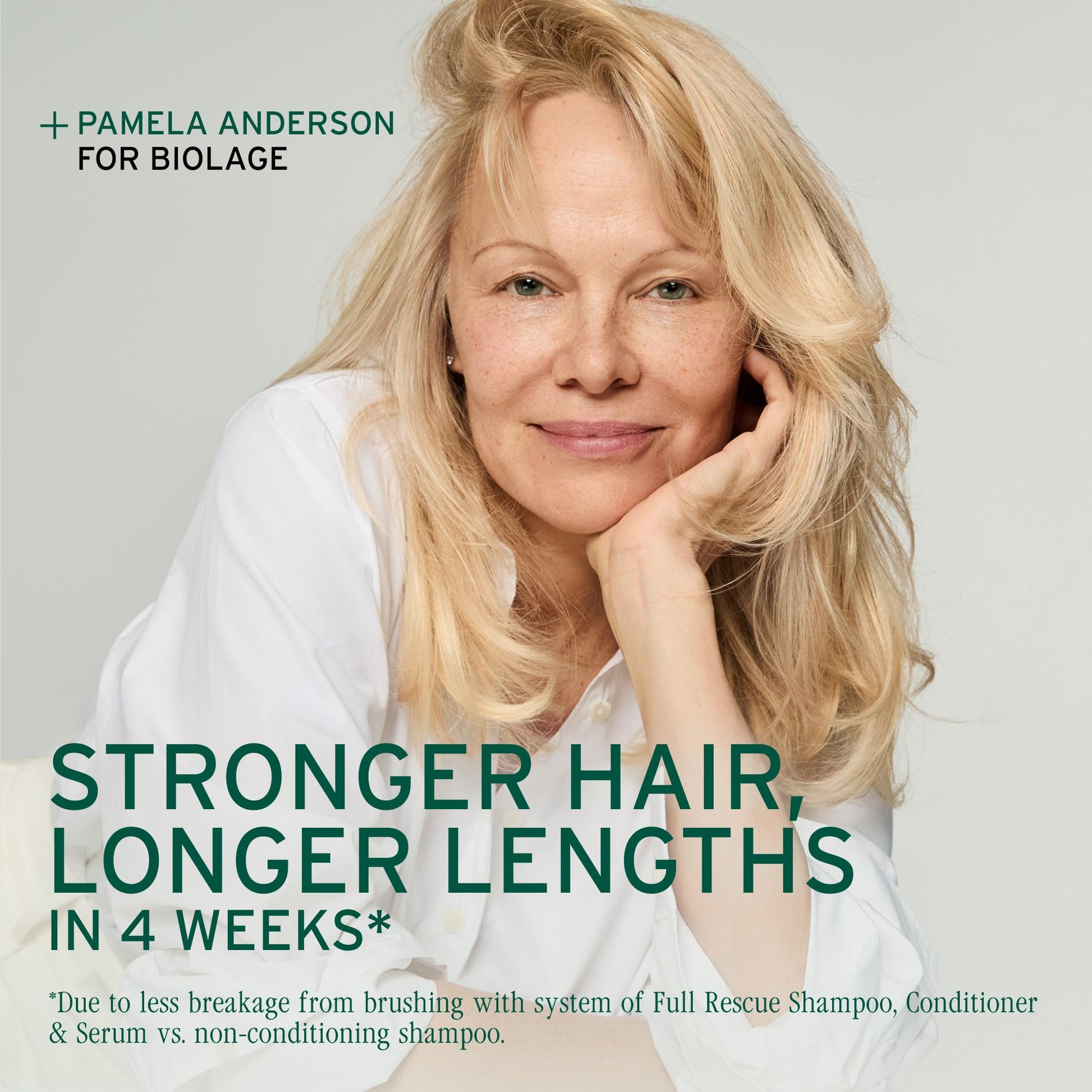 Light Gray Biolage Full Rescue Shampoo - Fortifies & Strengthens for Stronger Hair, Longer Lengths in 4 weeks*, Instantly Fuller-Looking Hair, Rosemary Oil & Niacinamide, Vegan & Cruelty-Free, 13.5 FL Oz