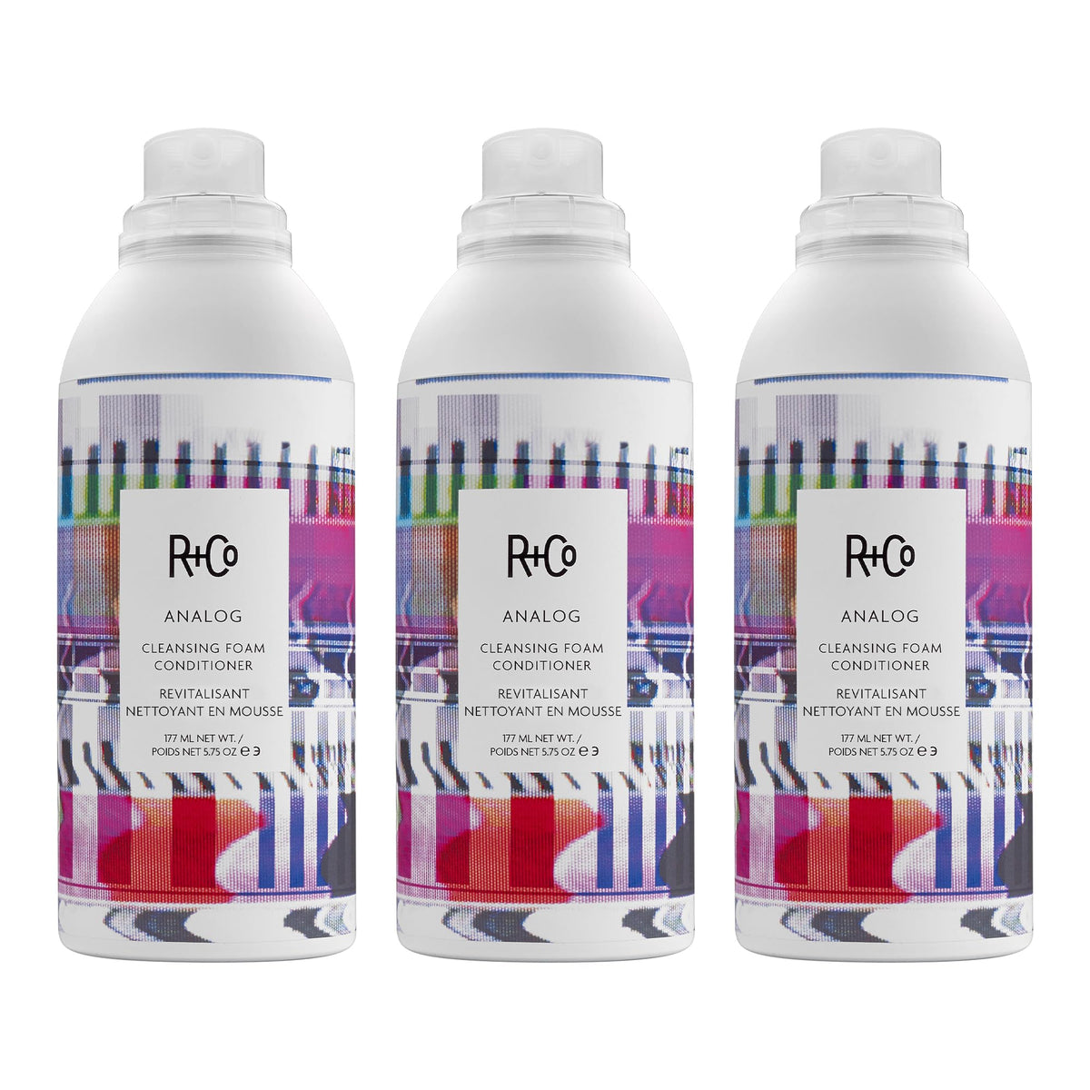 White Smoke R+Co ANALOG Cleansing Foam Conditioner 177 ml / 5.75 oz
