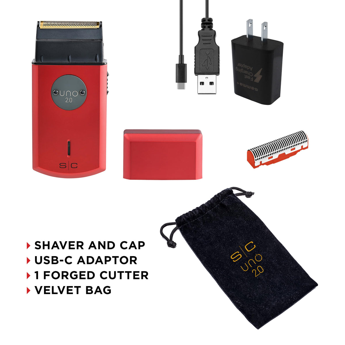 White Smoke StyleCraft Uno Cordless Single Foil Shaver, Mini Travel Size, Portable