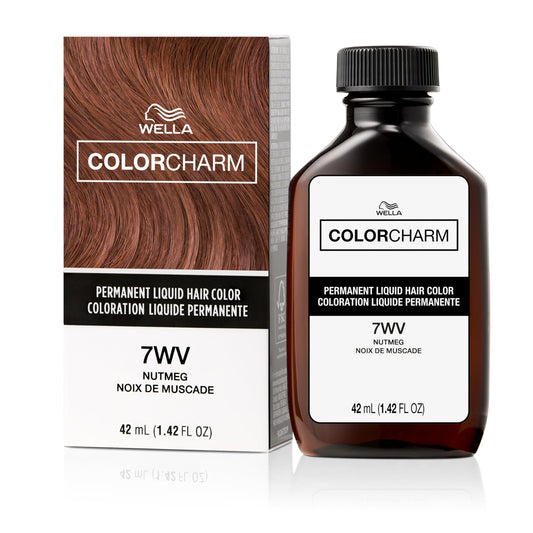 White Smoke COLORCHARM Permanent Liquid Hair Color | 7WV Nutmeg | Up to 100% Gray Coverage | 1.42 Fl Oz