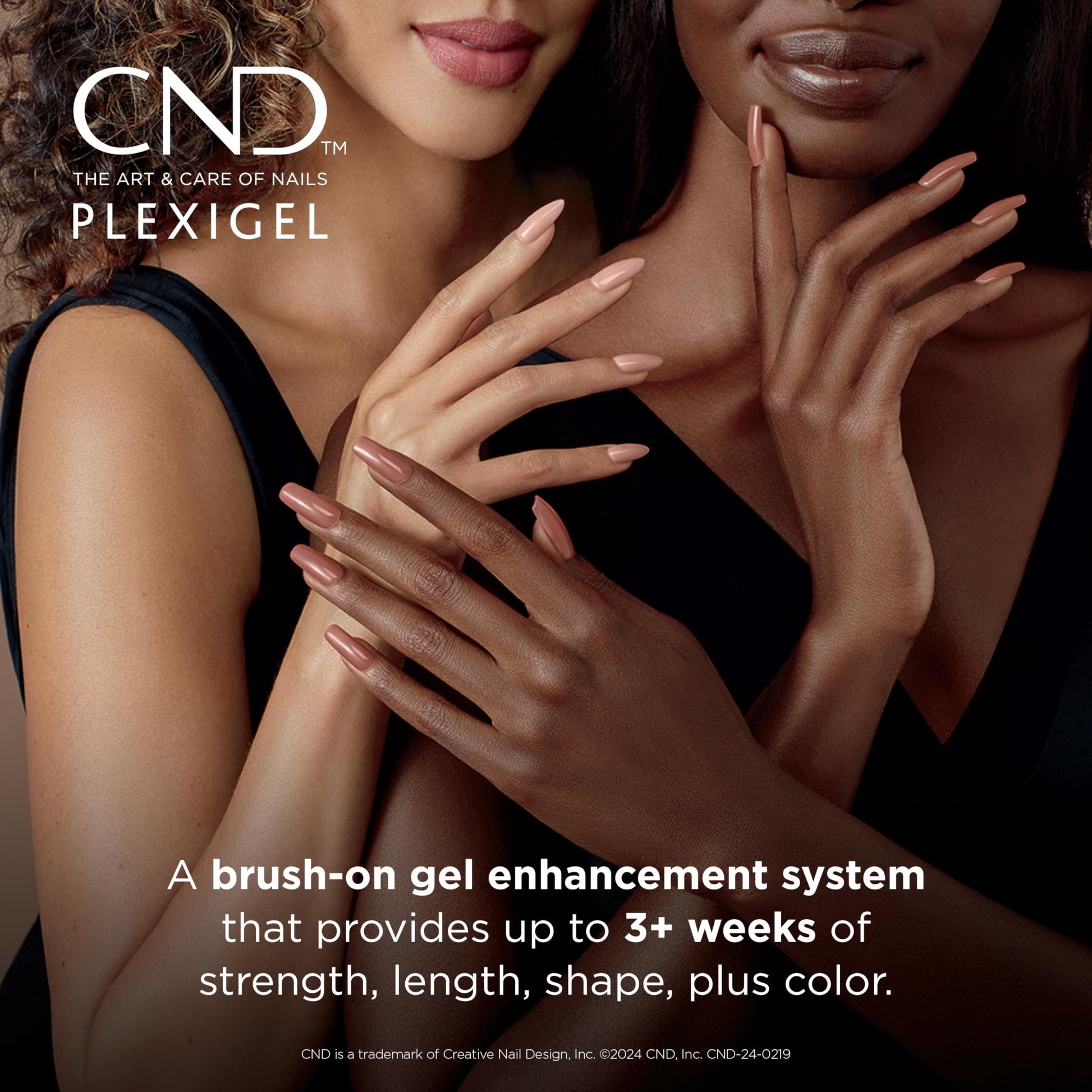 Black CND Plexigel Color Builder Gel Oat Milk 0.5oz