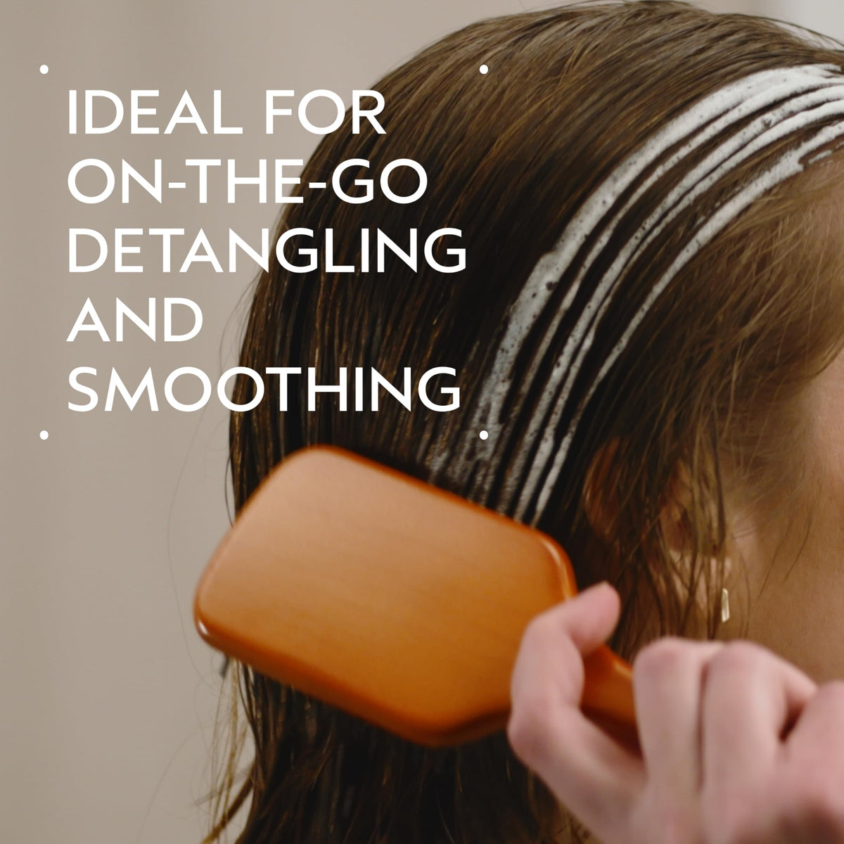 Rosy Brown Aveda Wooden Mini Paddle Brush | Travel Size | Detangling, Smoothing Brush | Straightening, Blow Drying | All Hair Types