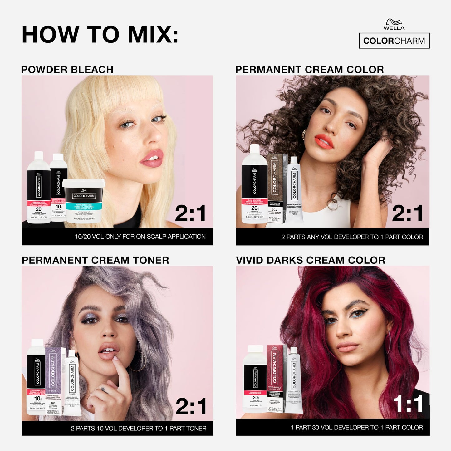 White Smoke COLORCHARM Cream Hair Color Developer | 20 Volume | For Optimal Gray Blending and Rich Multi-Dimensional End Results | 4 Fl Oz