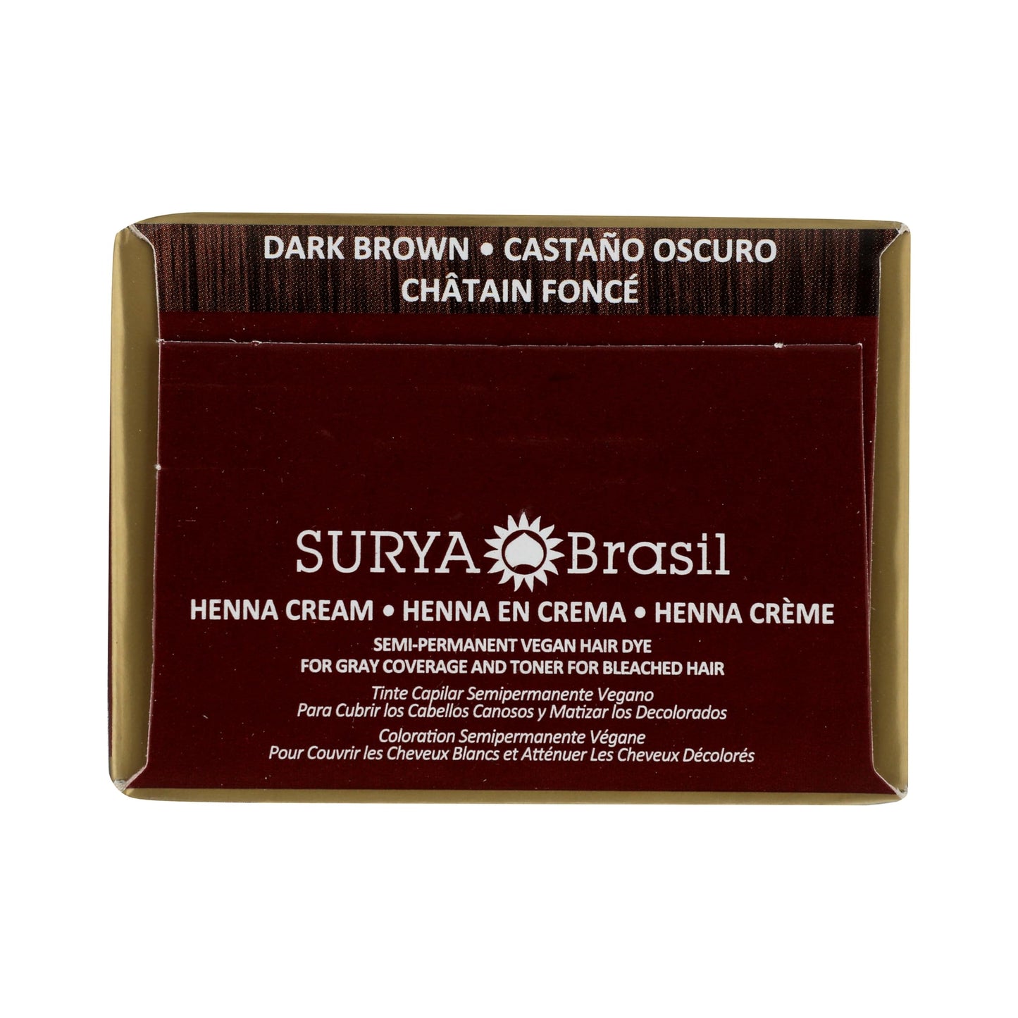 Black Surya Brasil Henna Dark Brown Cream - 2.37 Ounce