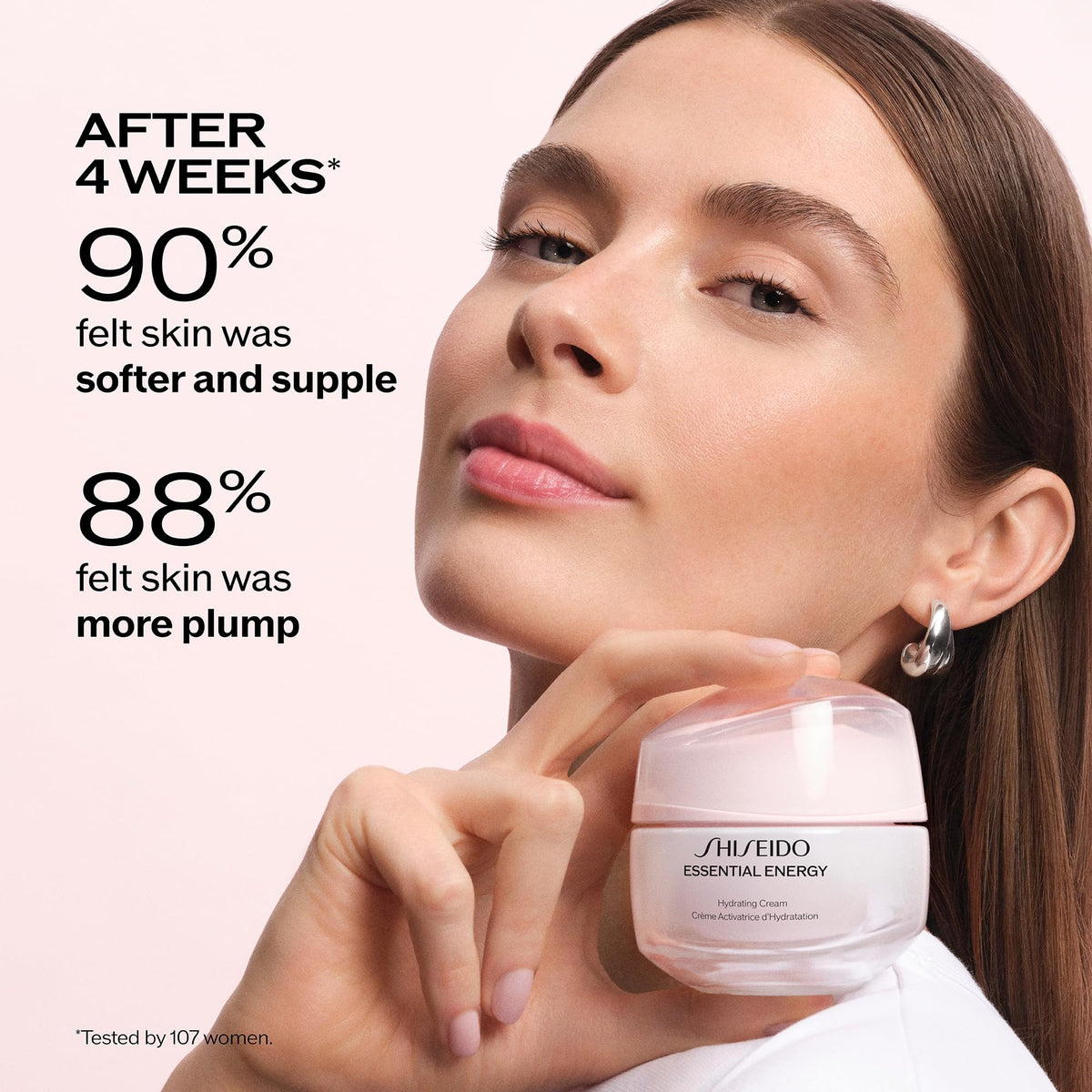 Misty Rose Shiseido Essential Energy Hydrating Cream Moisturizer Set - $97 Value