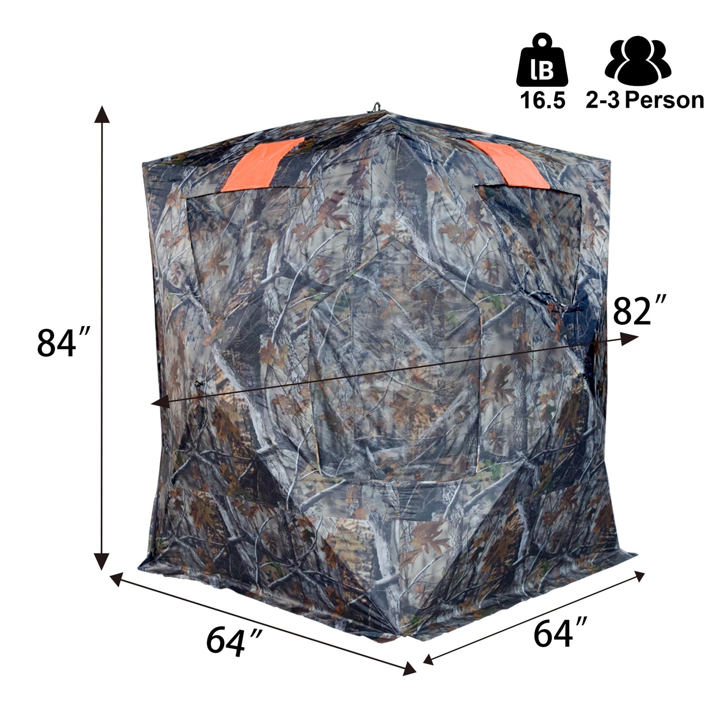 White Smoke JM Rusk Two-Tall Extra Tall Two to Three Person Hunting Blind