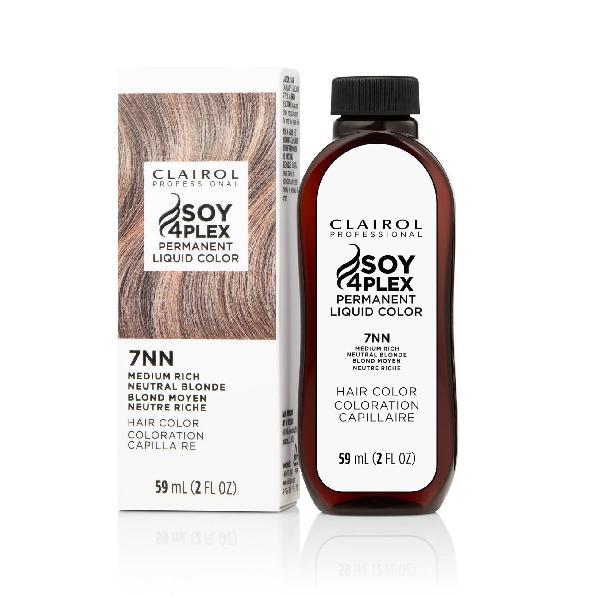 White Smoke Clairol Professional Permanent Liquicolor, 7nn Med Neutral Blonde, 2 Fl Oz - Packaging May Vary