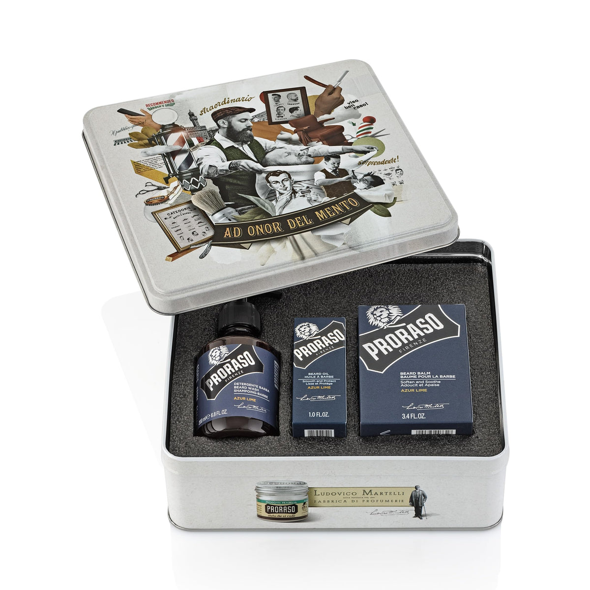 White Smoke Proraso Azur Lime Complete Beard Care Kit