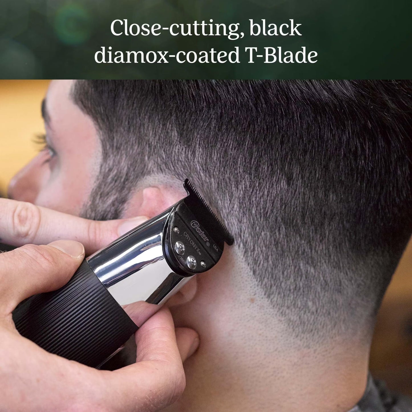 Dark Slate Gray Oster 76059-810 Professional Cordless T-Finisher T-Blade Trimmer with Long Lasting Lithium-Ion Battery