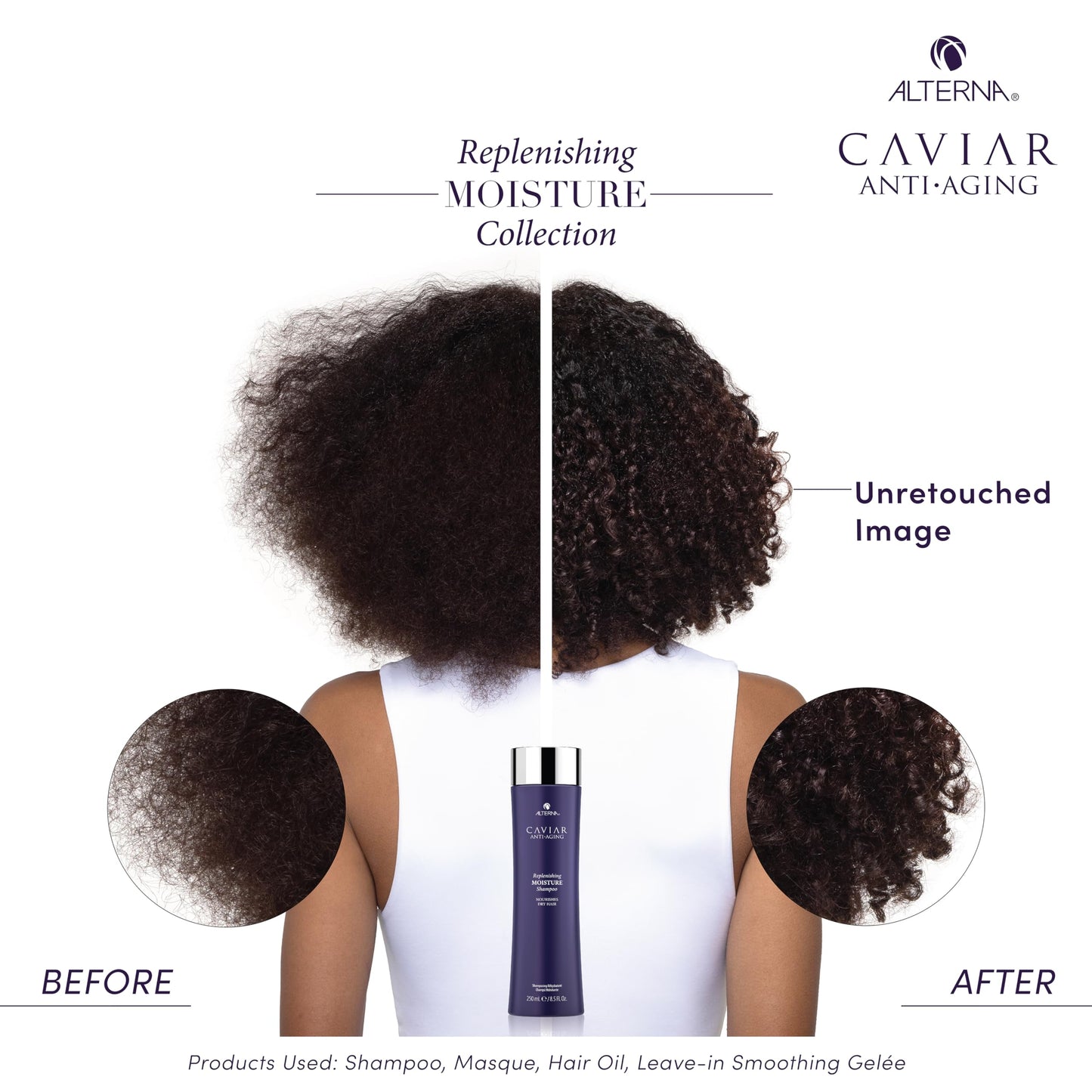 White Smoke Alterna Haircare CAVIAR Anti Aging Replenishing Moisture Shampoo, 8.5 Fl Oz (Pack of 1)