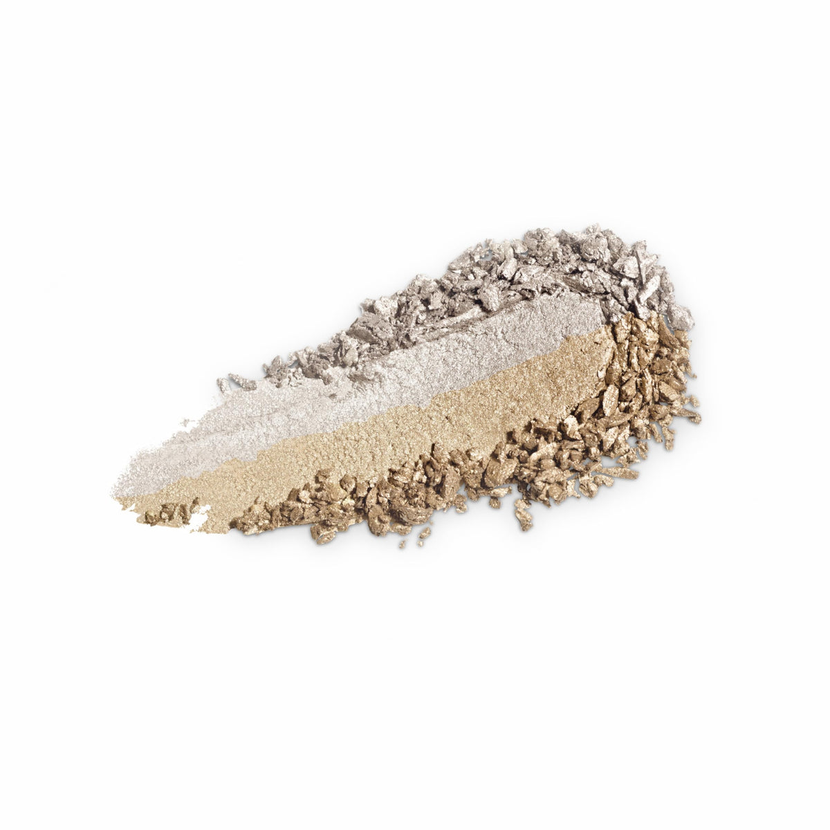 White Smoke Kiko Milano Bright Duo Eyeshadow, 01 Metallic White and True Gold