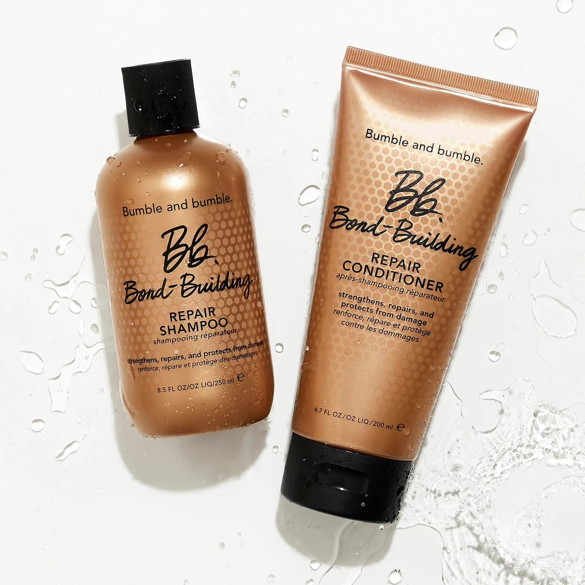 White Smoke Bumble and bumble. Bond-Building Hair Repair Conditioner | Strengthens and Prevents Breakage | Smooths Frizz, Adds Shine | For Damaged Curly, Wavy, Straight Hair Types