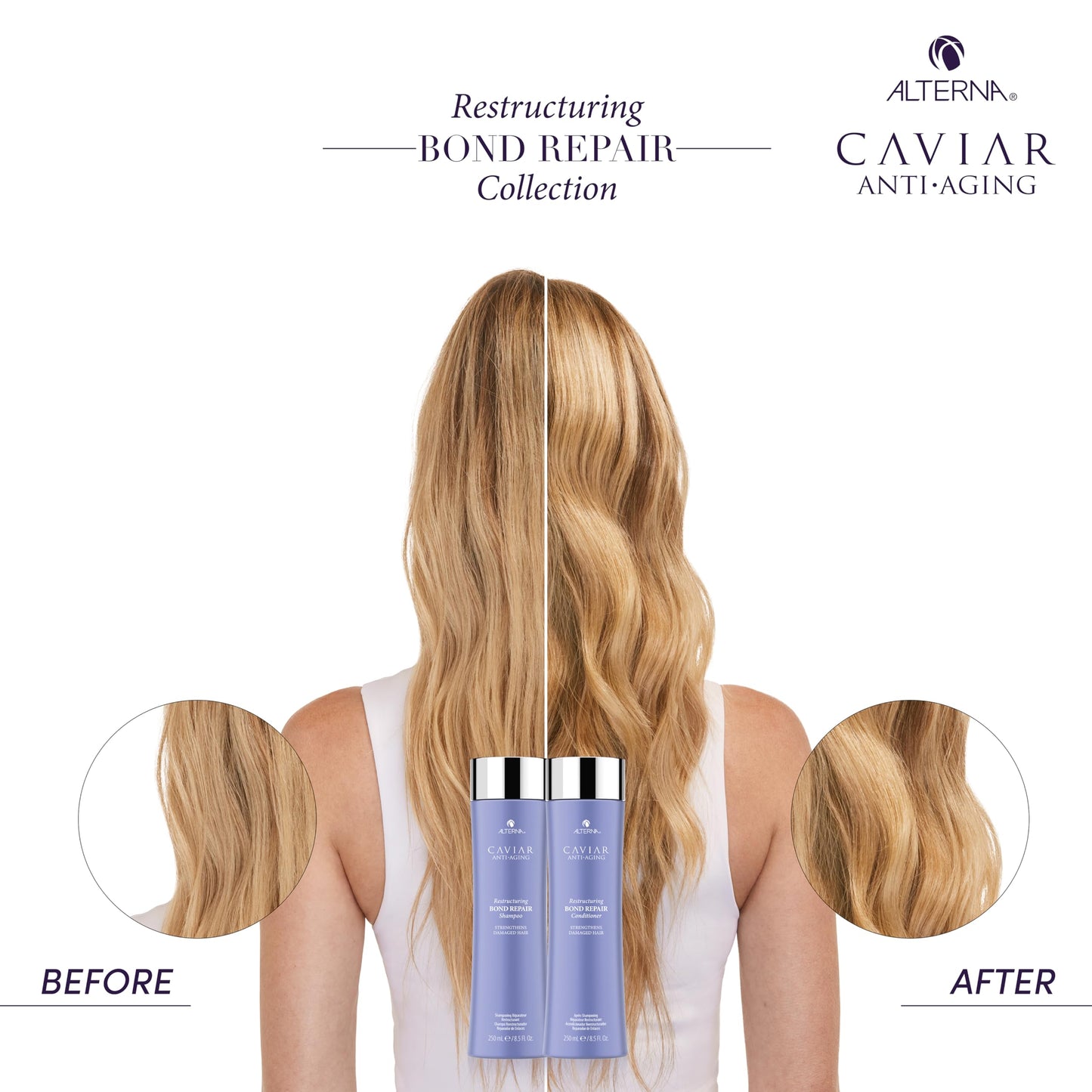 White Smoke Alterna Caviar Anti-Aging Restructuring Bond Repair Shampoo, 16.5 Fl Oz (Pack of 1)