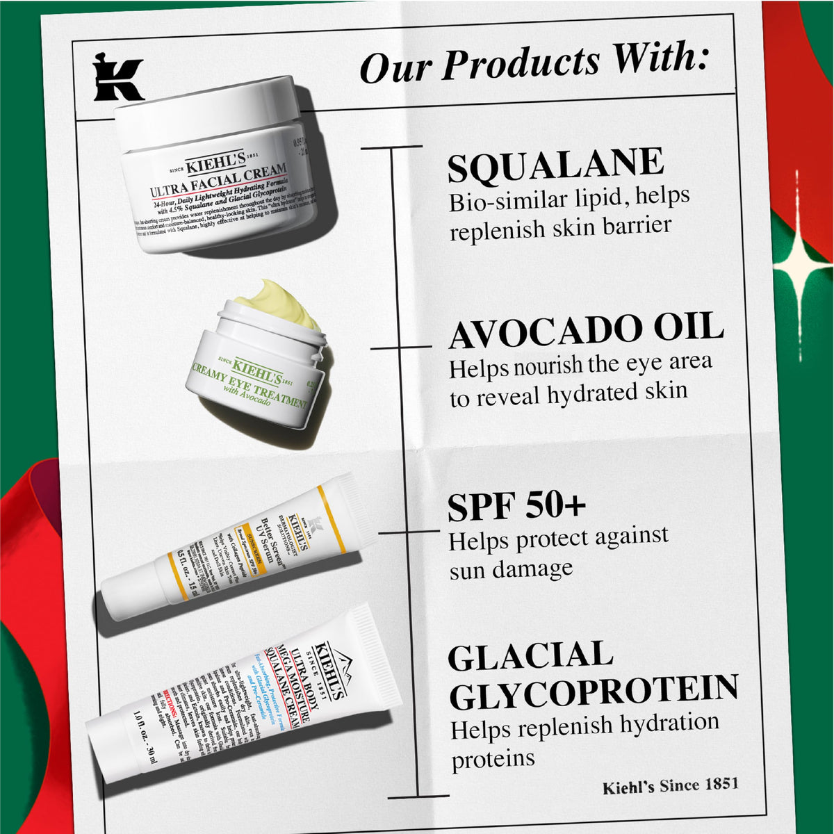 Lavender Kiehl's - Ultra Facial Cream Daily Moisturizer with 4.5% Squalane