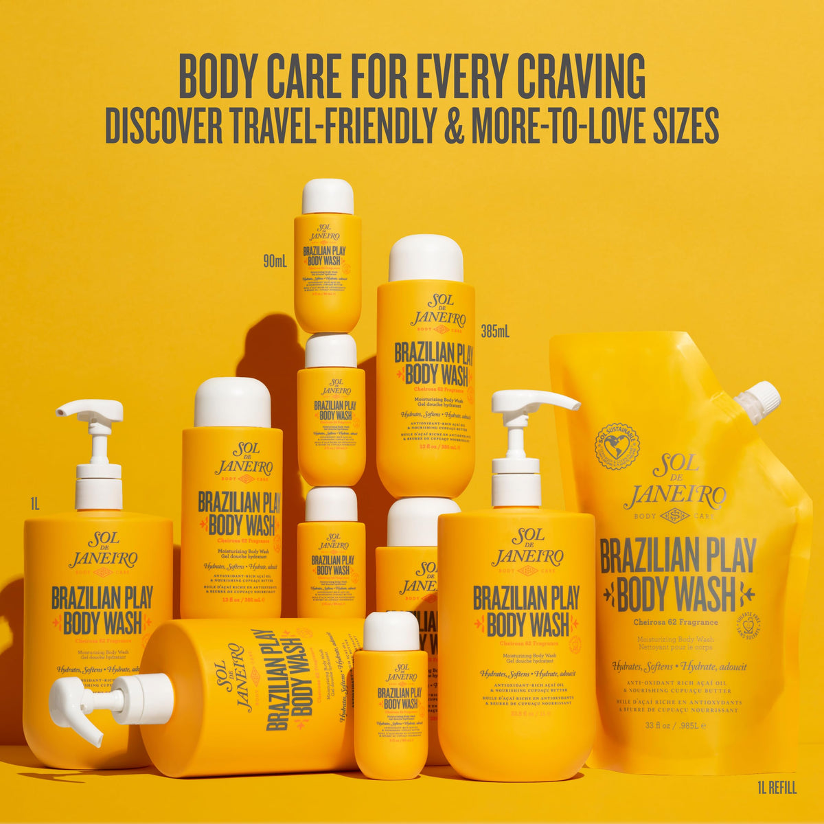 Goldenrod Sol de Janeiro Brazilian Play Body Wash
