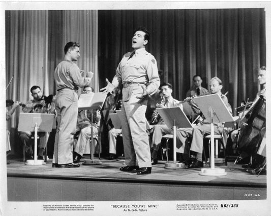 Dark Slate Gray Mario Lanza Because You're Mine original 8x10 photo H4207