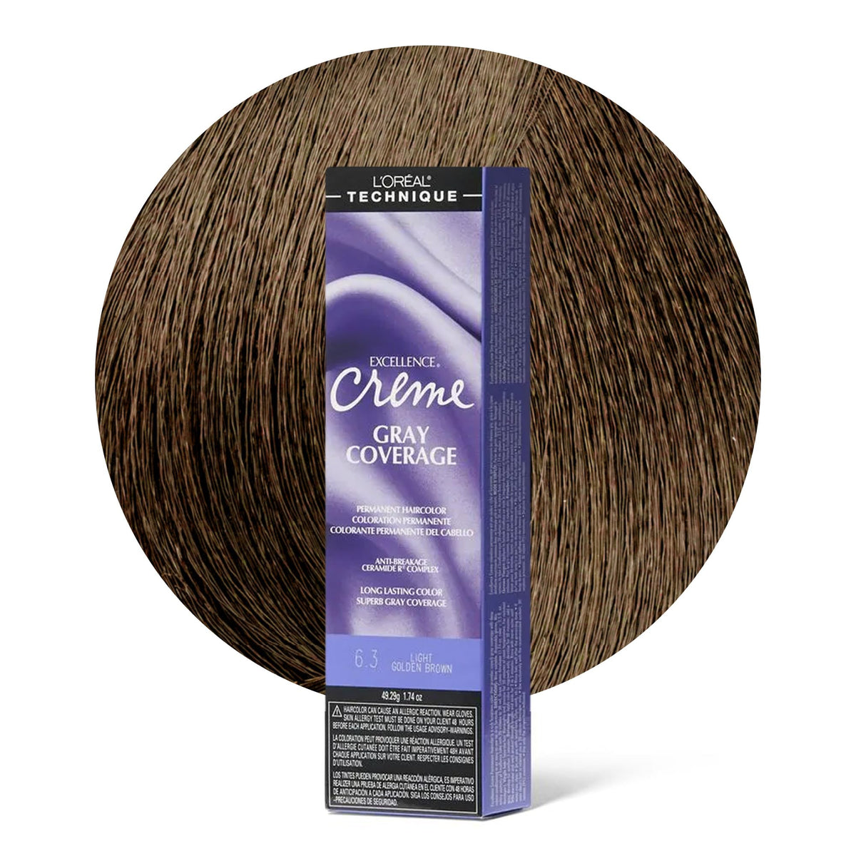 White Smoke L'Oréal Technique Excellence Crème Permanent Color – Light Golden Brown