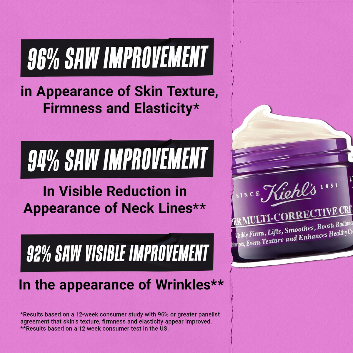 Orchid Kiehl's - Super Multi-Corrective Cream for Face and Neck - 1.7 fl oz